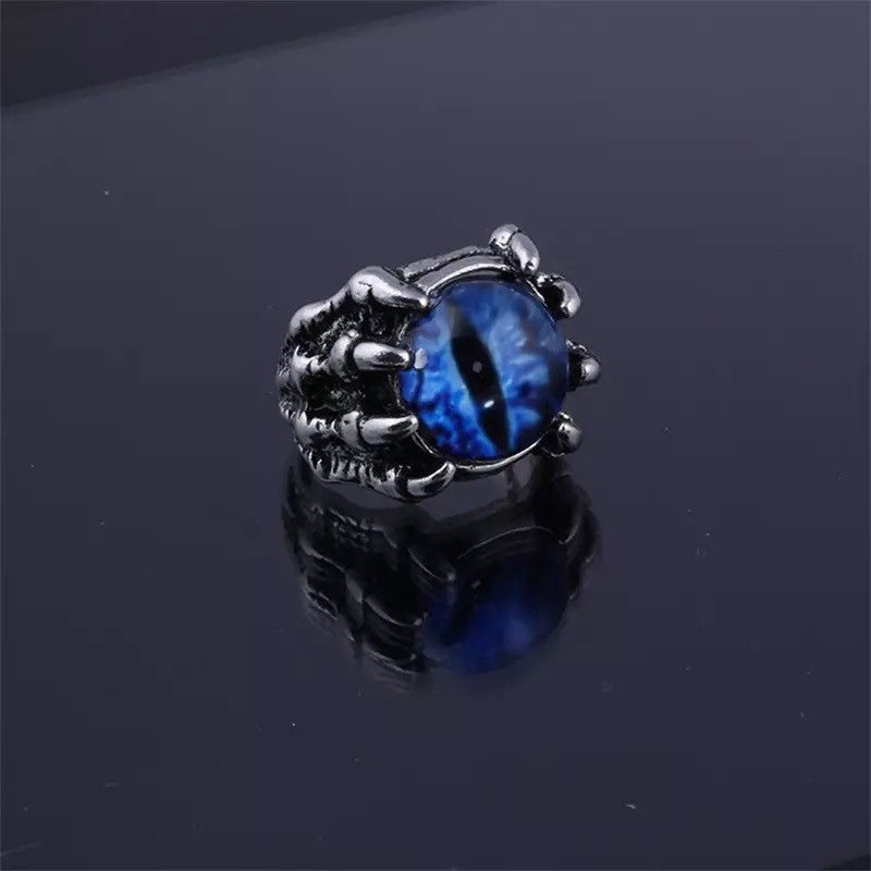 Jewelry × Vintage Retro Evil Eye Dragon Claw Gothic Ring Size ONE SIZE - 1 Thumbnail