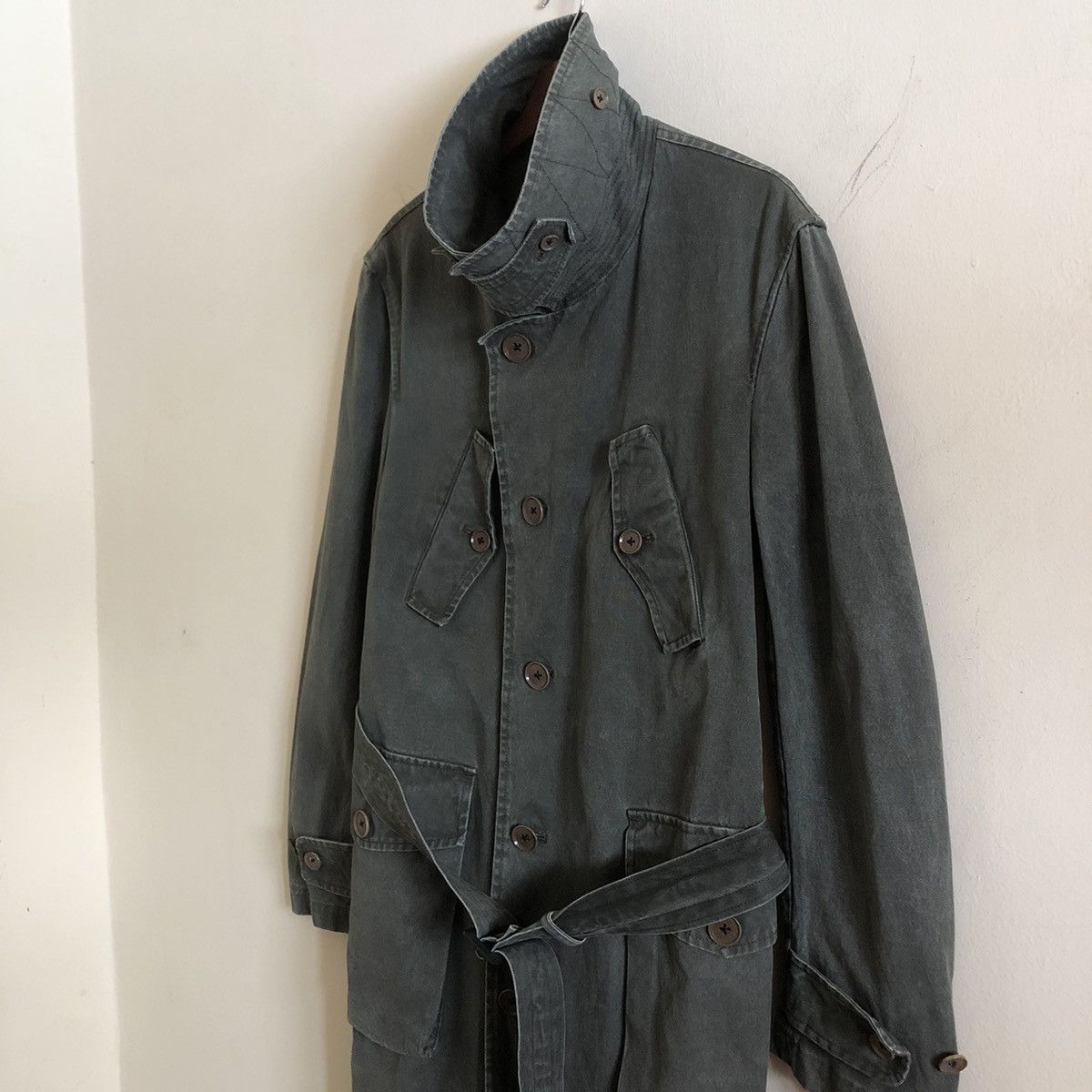 Y's × Y's for Men × Yohji Yamamoto Vintage 90’ Y’s For Men Yohji Long Jacket Size US M / EU 48-50 / 2 - 2 Thumbnail
