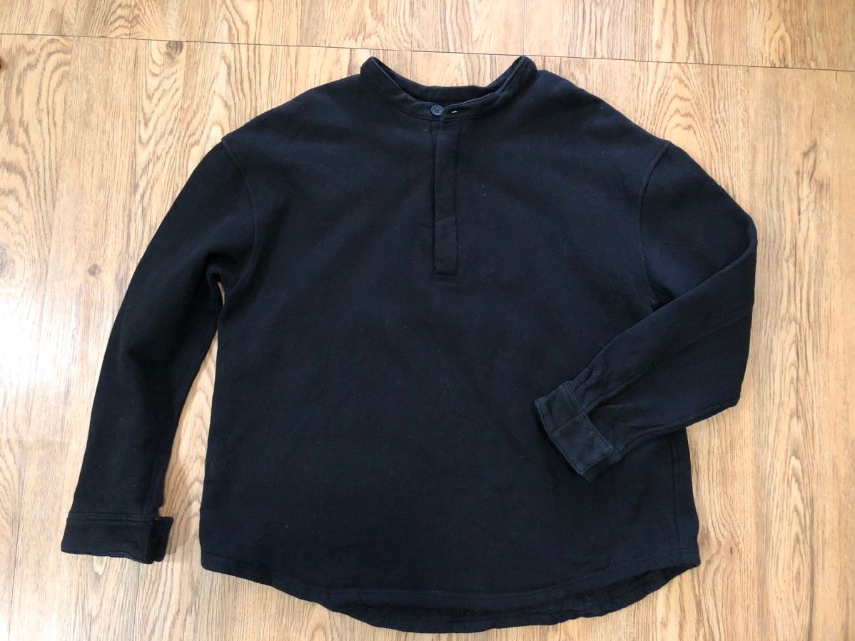 Pre-owned Fear Of God Fog Brushed Terry Henley Sixth Collection In Black