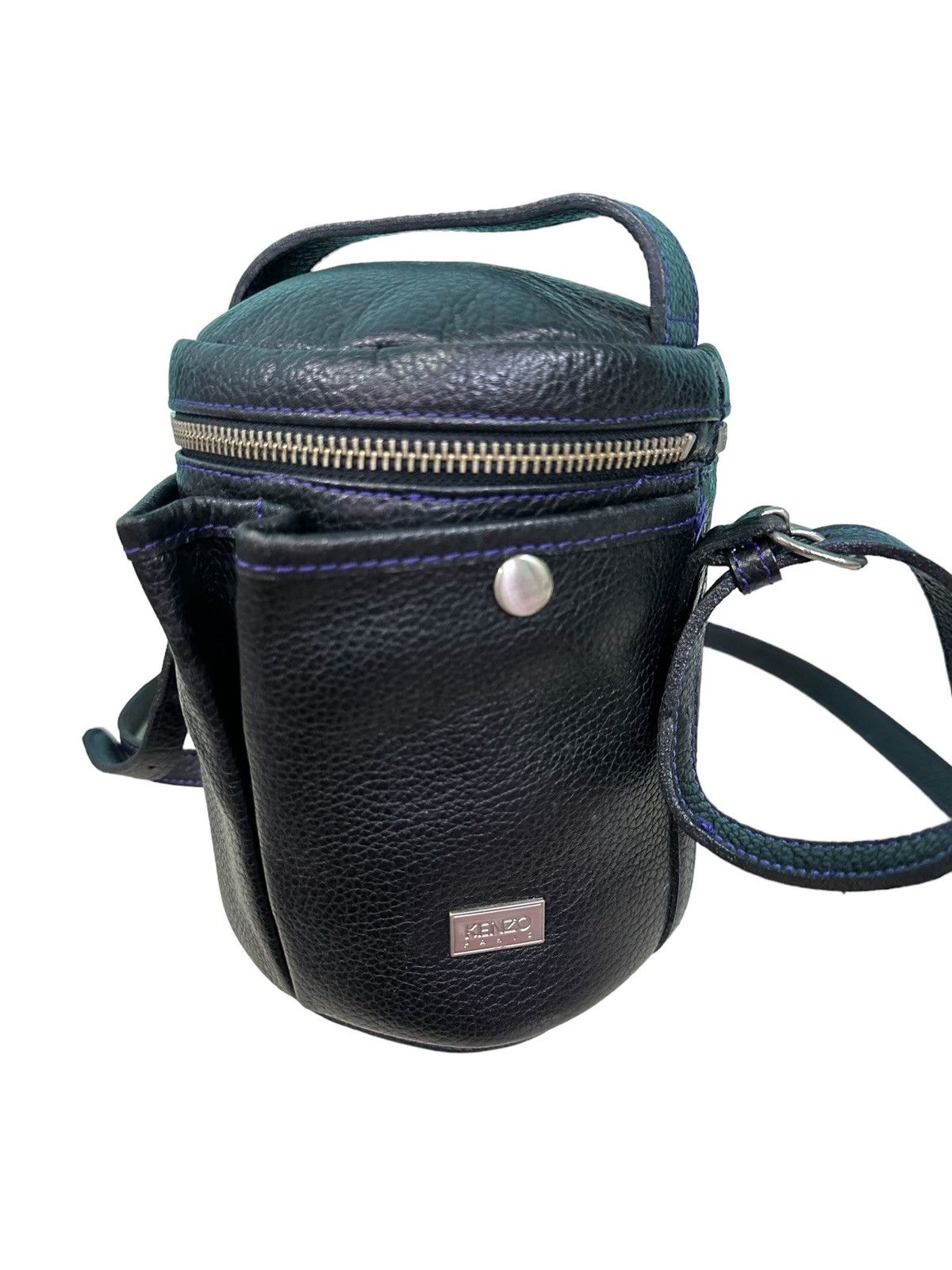 Kenzo VINTAGE KENZO LEATHER CROSSBODY BAG Size ONE SIZE - 5 Thumbnail