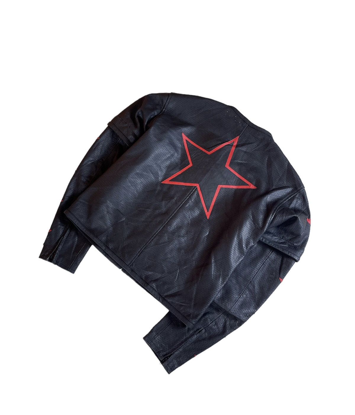 Other 🔥Vintage 90’’s Kadoya “Black Horse” Perforated Biker Jacket Size US M / EU 48-50 / 2 - 7 Thumbnail