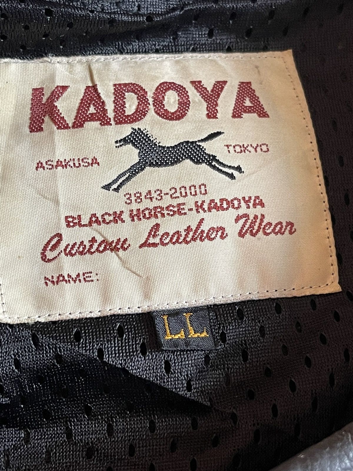 Other 🔥Vintage 90’’s Kadoya “Black Horse” Perforated Biker Jacket Size US M / EU 48-50 / 2 - 16 Thumbnail