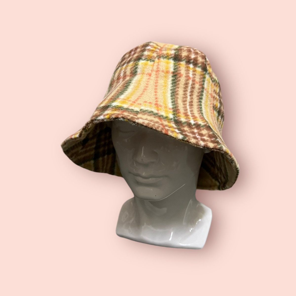 Japanese Brand × Vintage VINTAGE KUMIKYOKU FAM PLAID FLEECE BUCKET HAT Size ONE SIZE - 18 Thumbnail