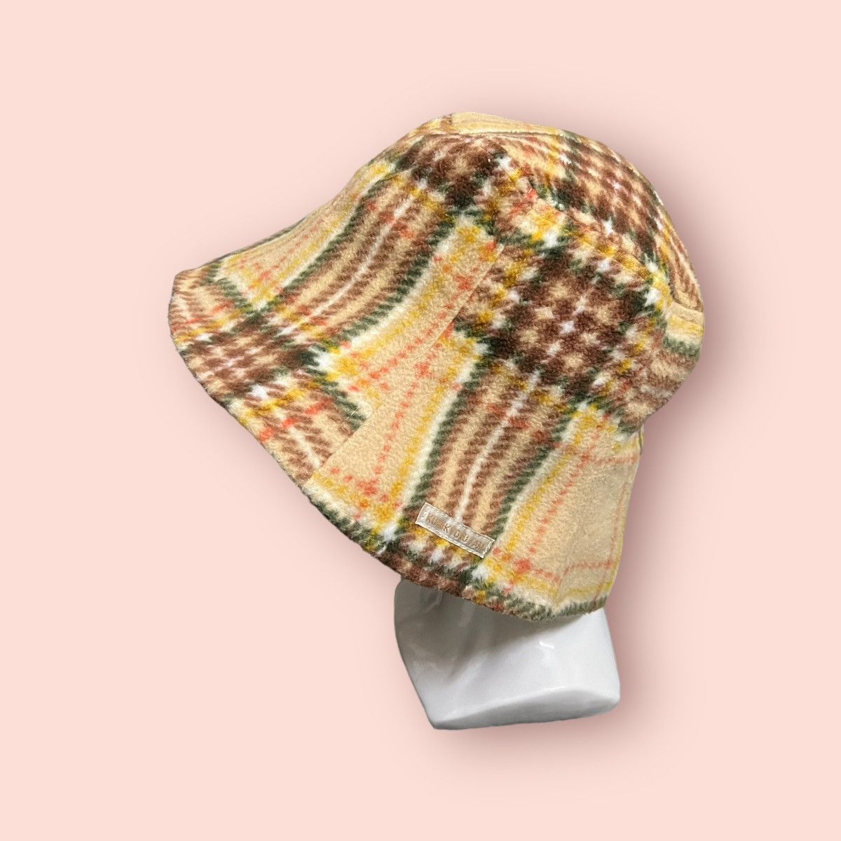 Japanese Brand × Vintage VINTAGE KUMIKYOKU FAM PLAID FLEECE BUCKET HAT Size ONE SIZE - 21 Thumbnail