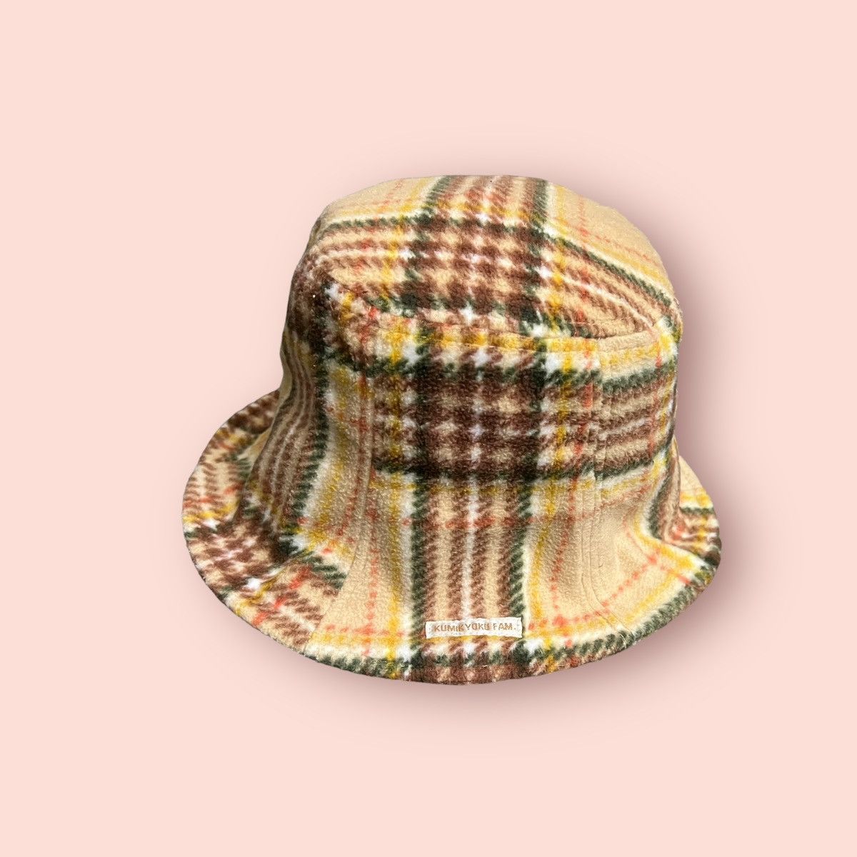 Japanese Brand × Vintage VINTAGE KUMIKYOKU FAM PLAID FLEECE BUCKET HAT Size ONE SIZE - 12 Thumbnail