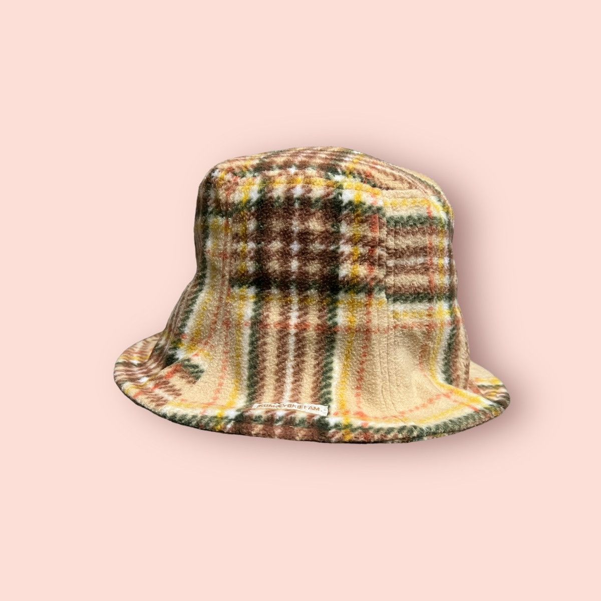 Japanese Brand × Vintage VINTAGE KUMIKYOKU FAM PLAID FLEECE BUCKET HAT Size ONE SIZE - 14 Thumbnail