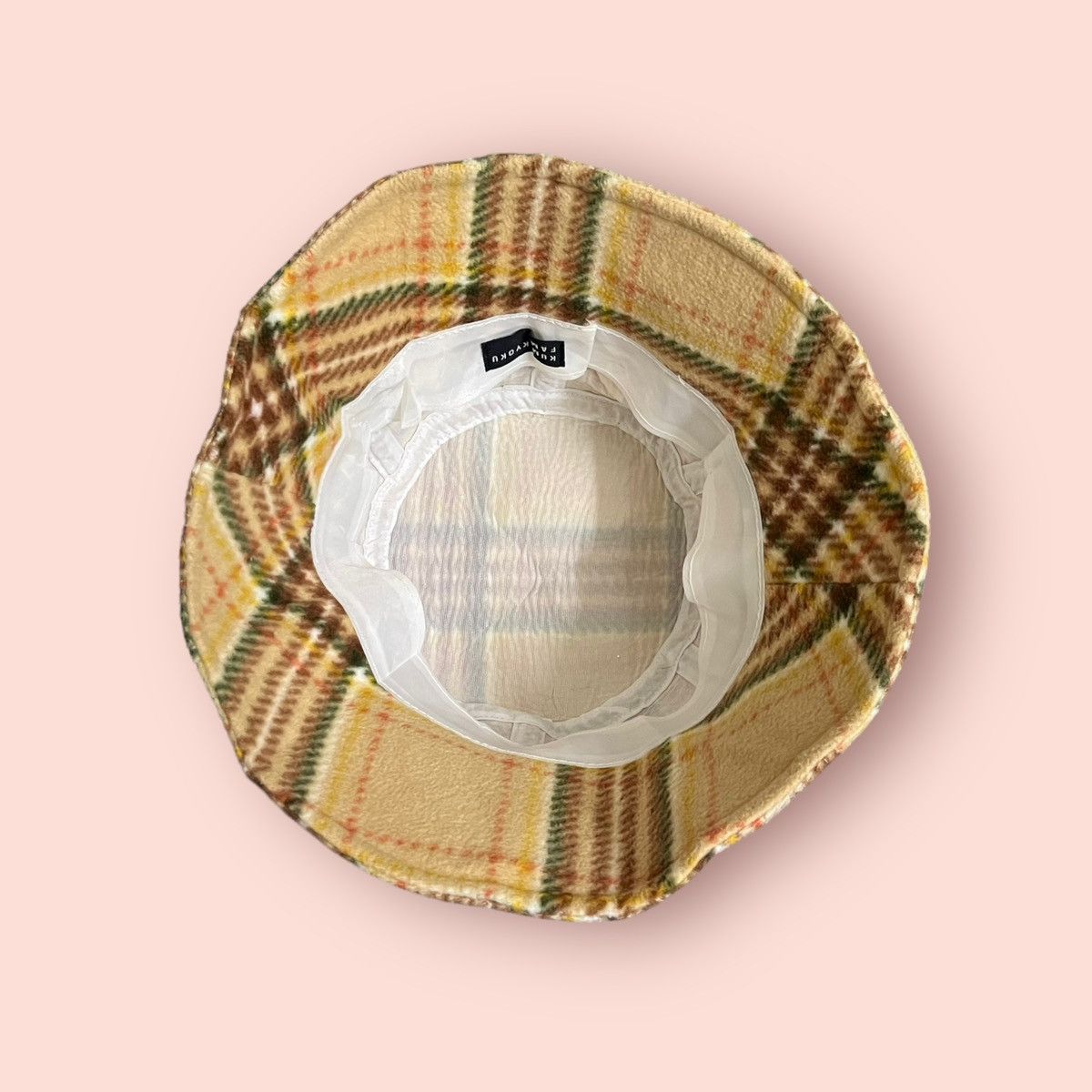 Japanese Brand × Vintage VINTAGE KUMIKYOKU FAM PLAID FLEECE BUCKET HAT Size ONE SIZE - 7 Thumbnail