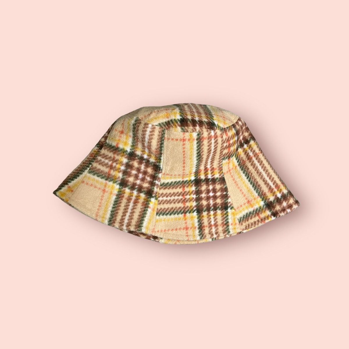 Japanese Brand × Vintage VINTAGE KUMIKYOKU FAM PLAID FLEECE BUCKET HAT Size ONE SIZE - 2 Thumbnail