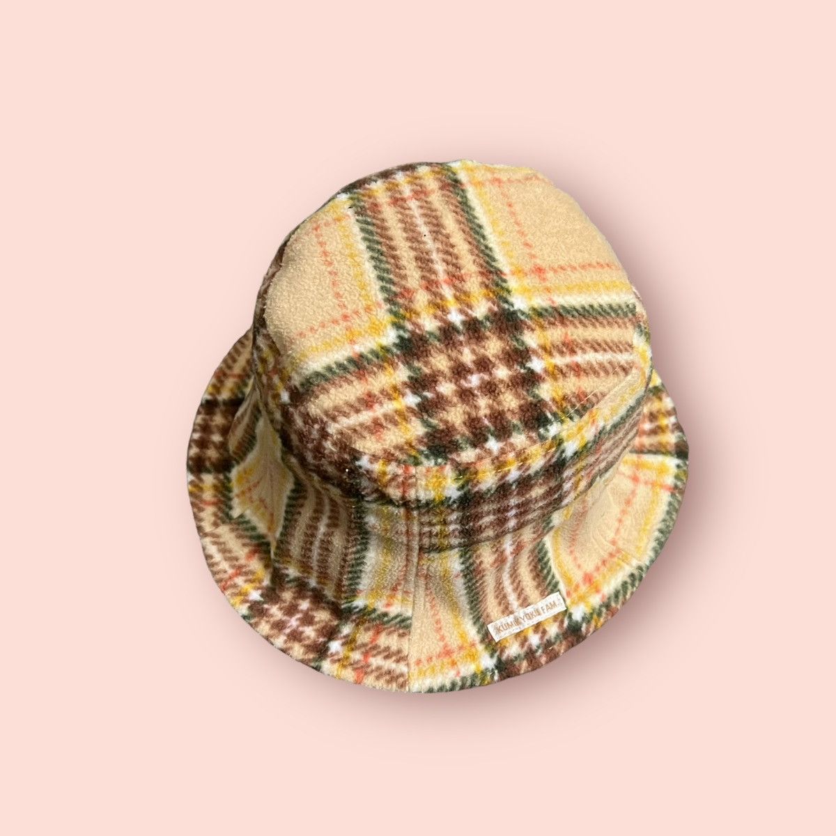 Japanese Brand × Vintage VINTAGE KUMIKYOKU FAM PLAID FLEECE BUCKET HAT Size ONE SIZE - 16 Thumbnail