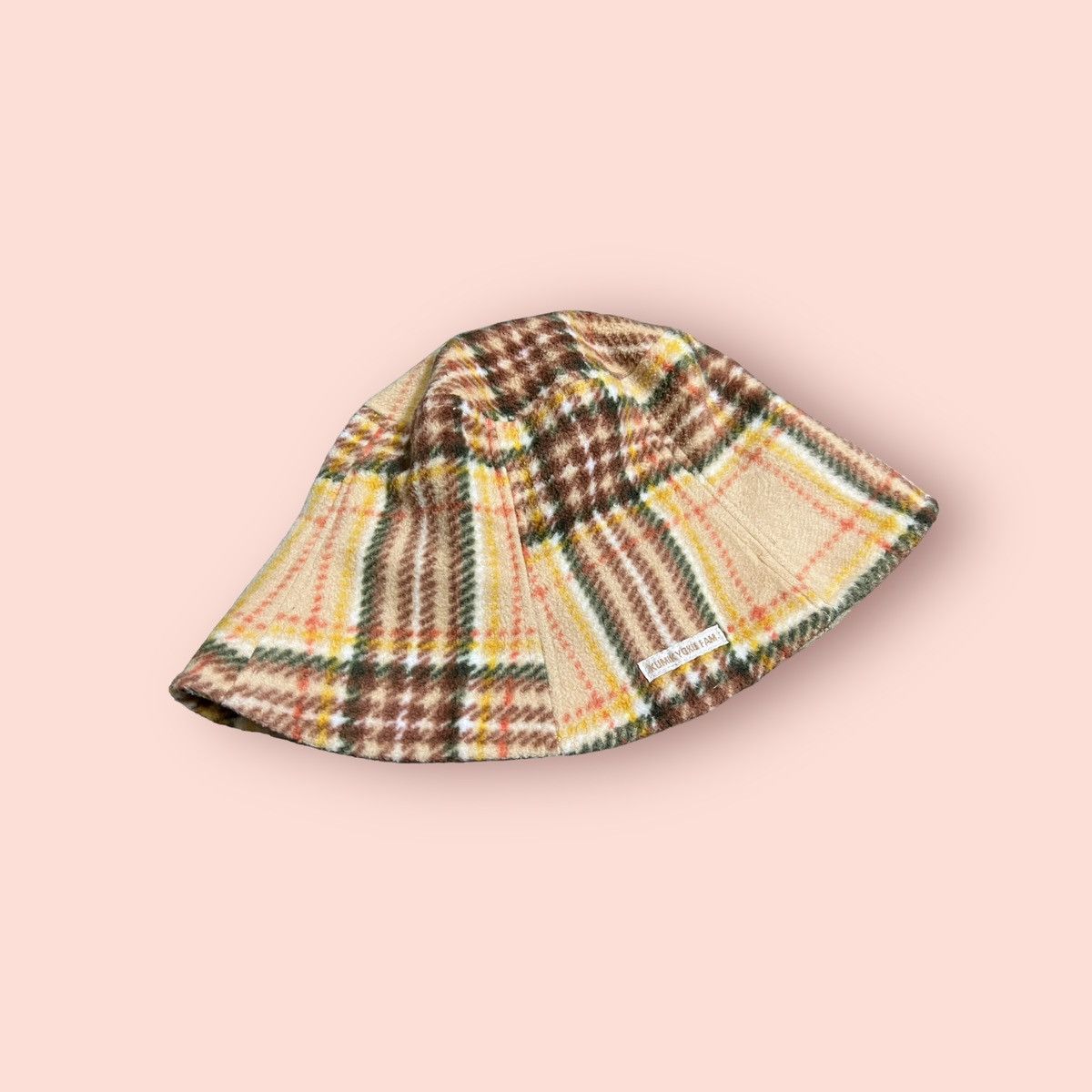Japanese Brand × Vintage VINTAGE KUMIKYOKU FAM PLAID FLEECE BUCKET HAT Size ONE SIZE - 4 Thumbnail