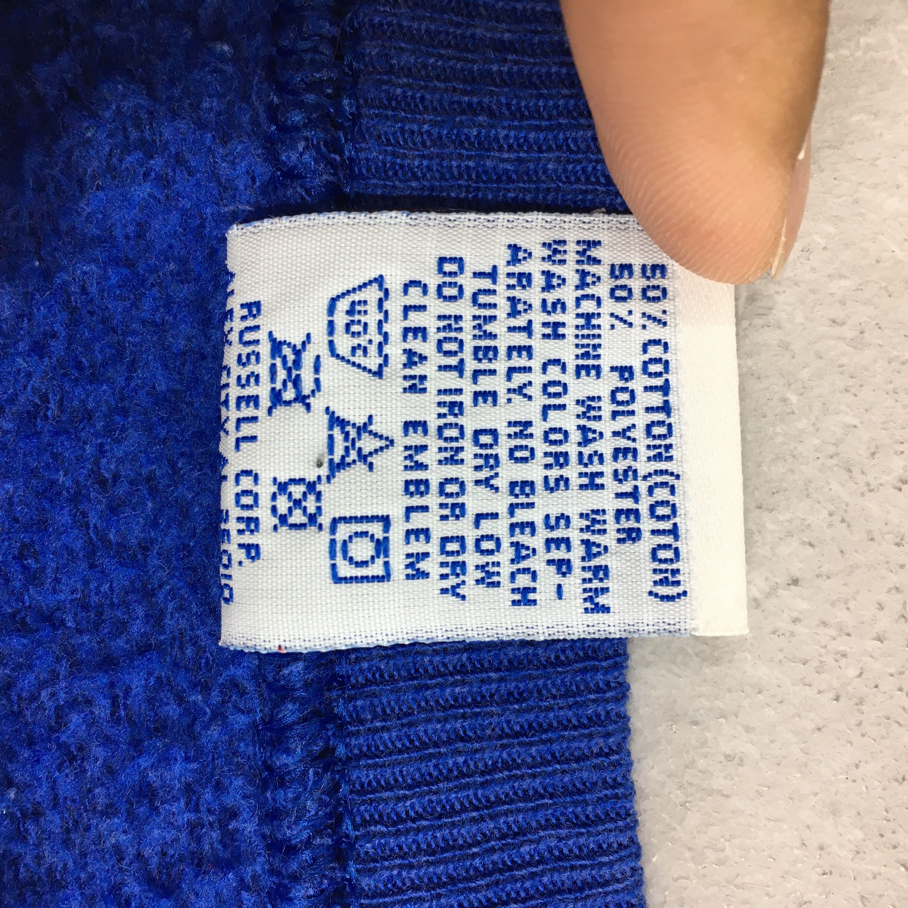 NBA × NCAA × Russell Athletic Vintage Hopkins Basketball Blue Sweatshirt Medium Size US M / EU 48-50 / 2 - 4 Thumbnail