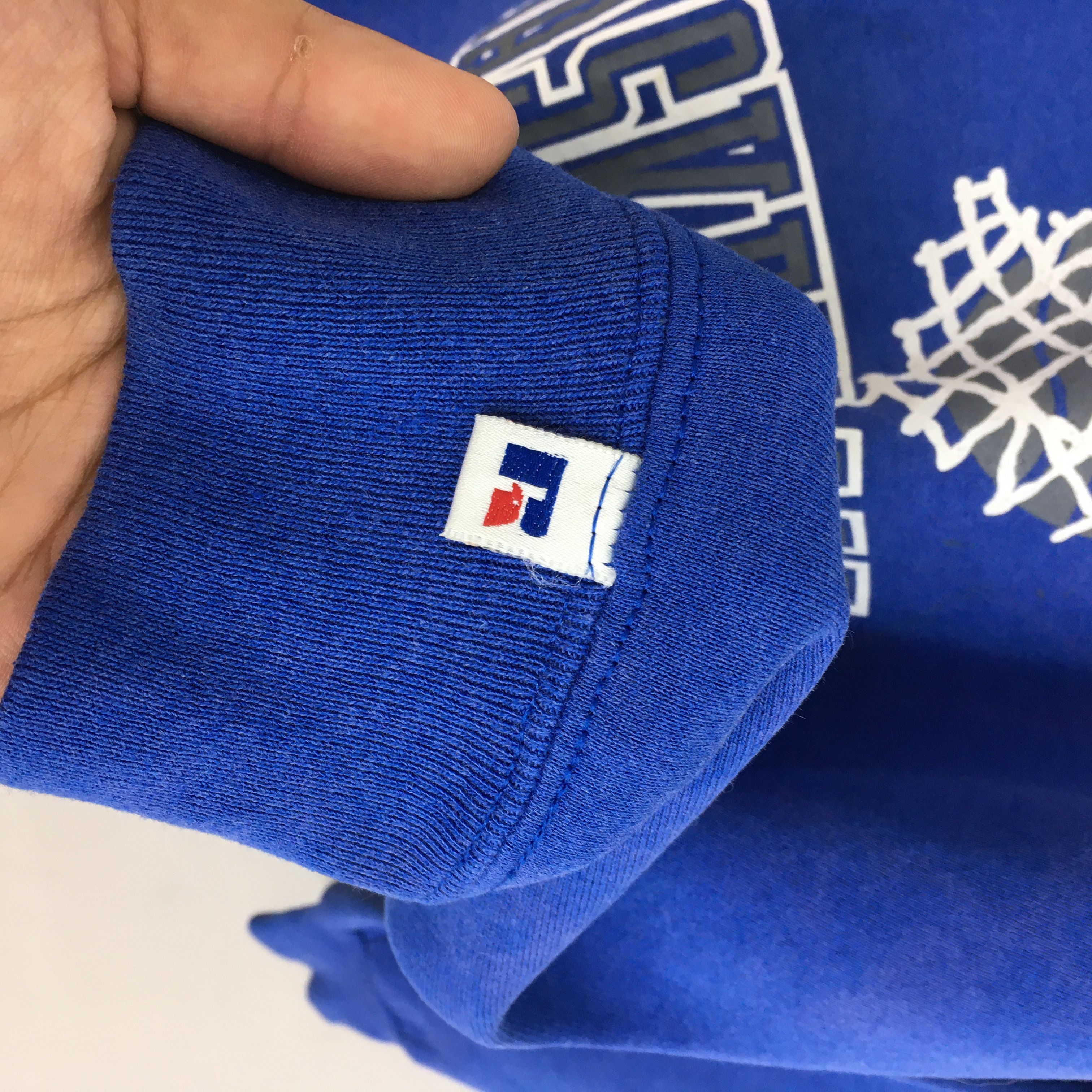 NBA × NCAA × Russell Athletic Vintage Hopkins Basketball Blue Sweatshirt Medium Size US M / EU 48-50 / 2 - 5 Thumbnail
