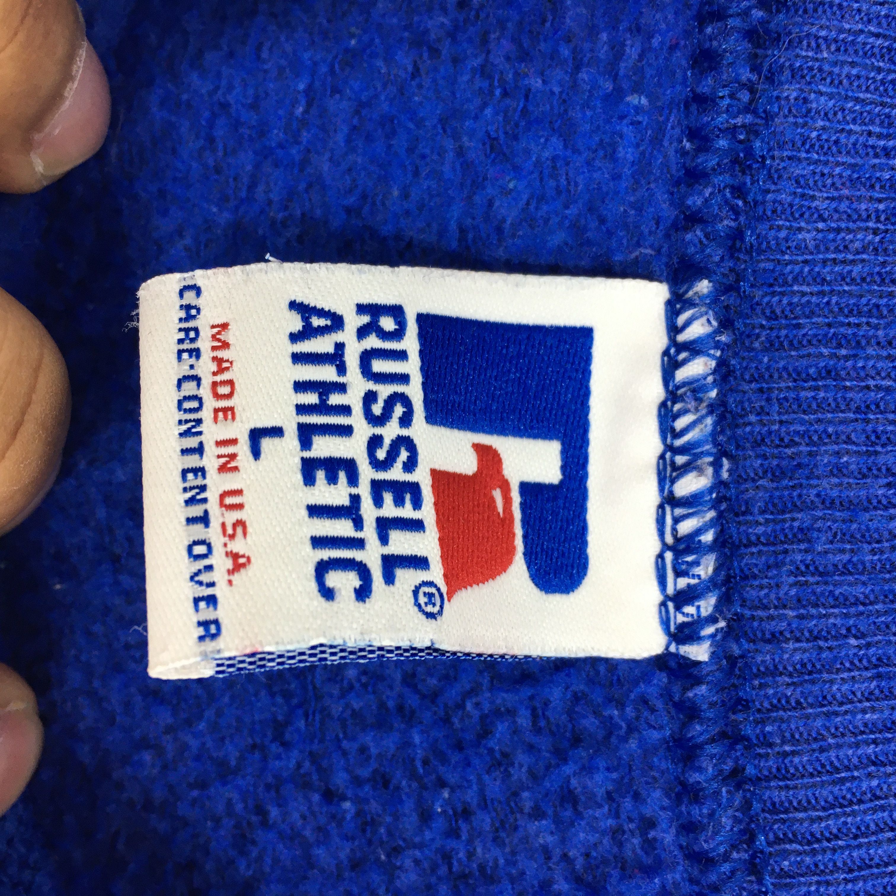 NBA × NCAA × Russell Athletic Vintage Hopkins Basketball Blue Sweatshirt Medium Size US M / EU 48-50 / 2 - 3 Thumbnail