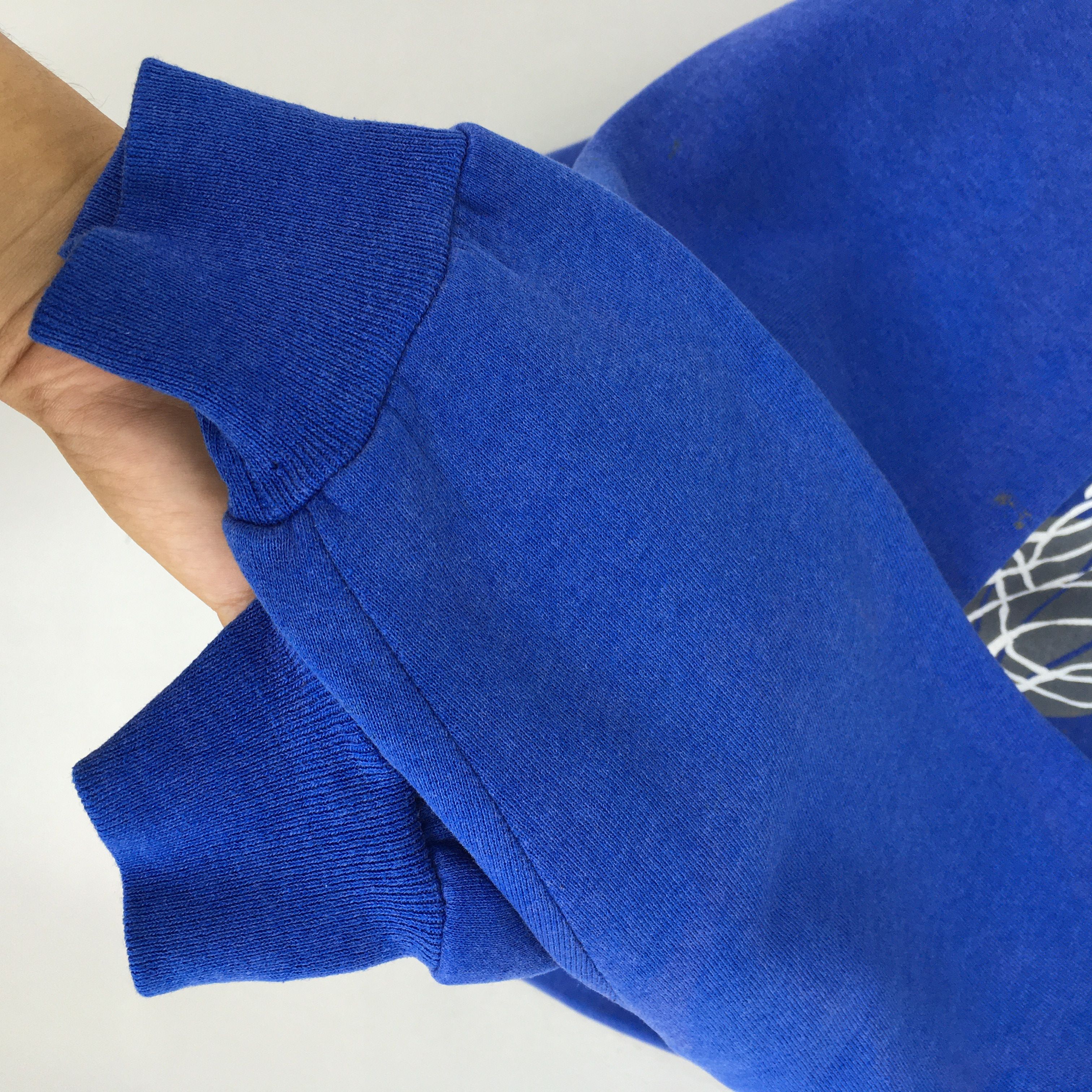 NBA × NCAA × Russell Athletic Vintage Hopkins Basketball Blue Sweatshirt Medium Size US M / EU 48-50 / 2 - 6 Thumbnail