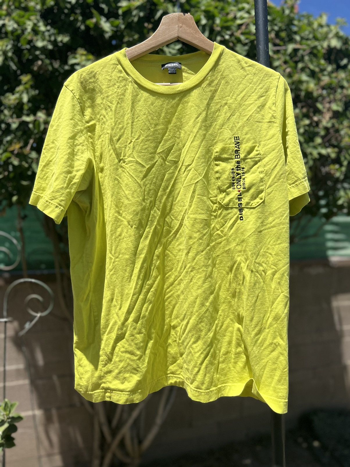 Diesel 👕 Diesel Neon Green Tee | Grailed