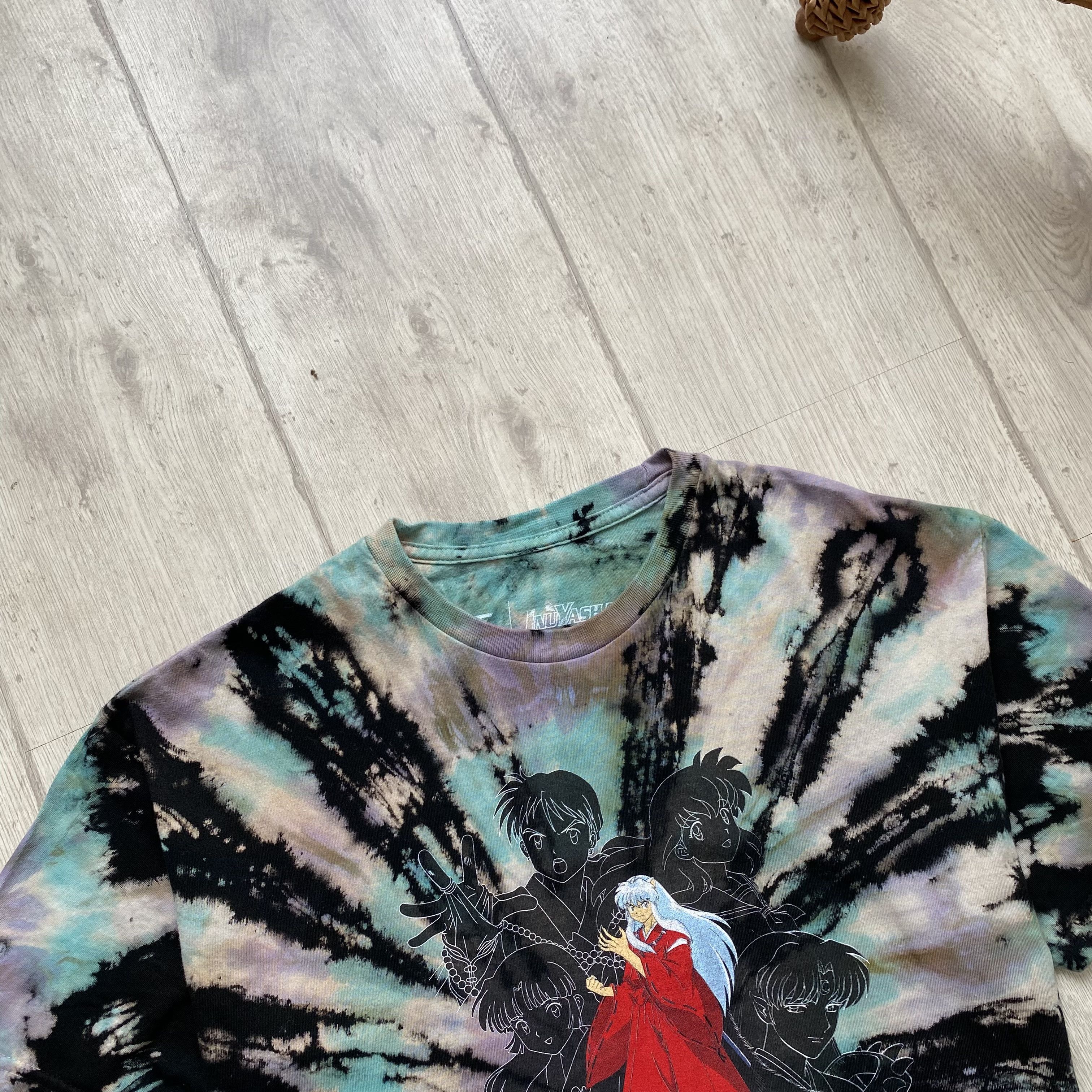 Anime Vintage Y2K InuYasha Tie Dye Tee Anime T Shirt Japanese Size US M / EU 48-50 / 2 - 2 Thumbnail