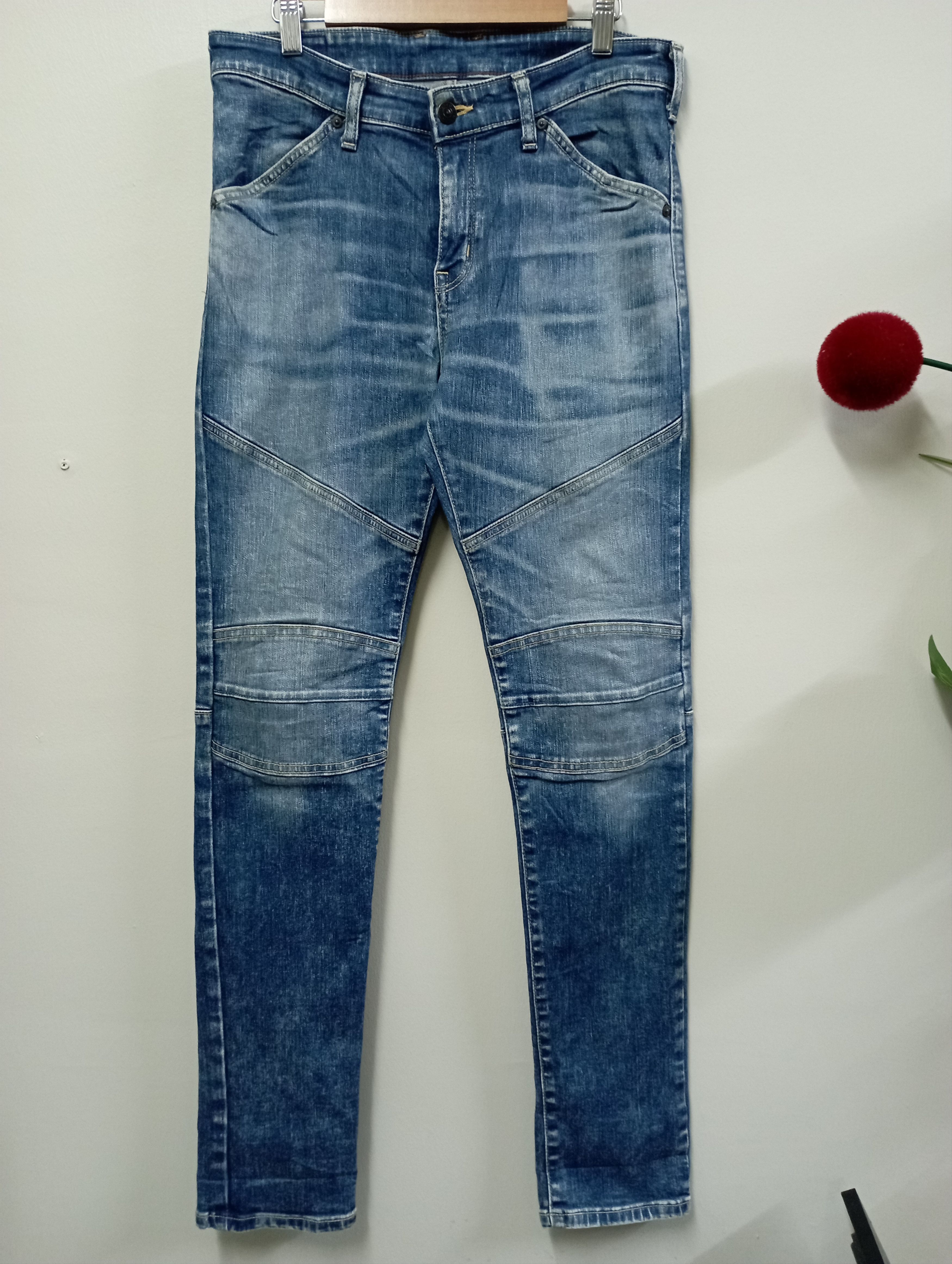 Edwin Vintage Like Balmain Biker Jeans Edwin Very Rare Size US 30 / EU 46 - 1 Thumbnail