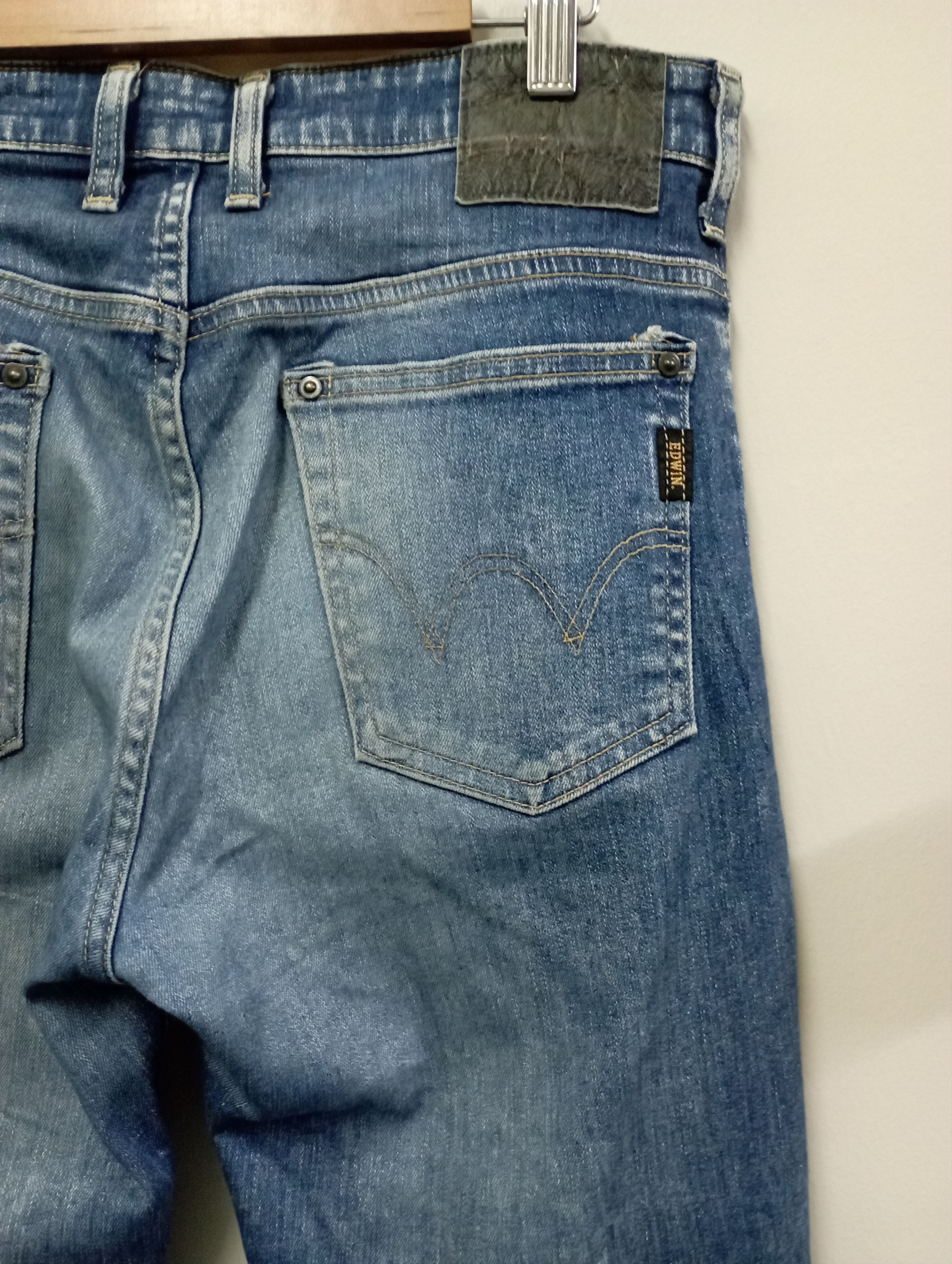 Edwin Vintage Like Balmain Biker Jeans Edwin Very Rare Size US 30 / EU 46 - 10 Thumbnail