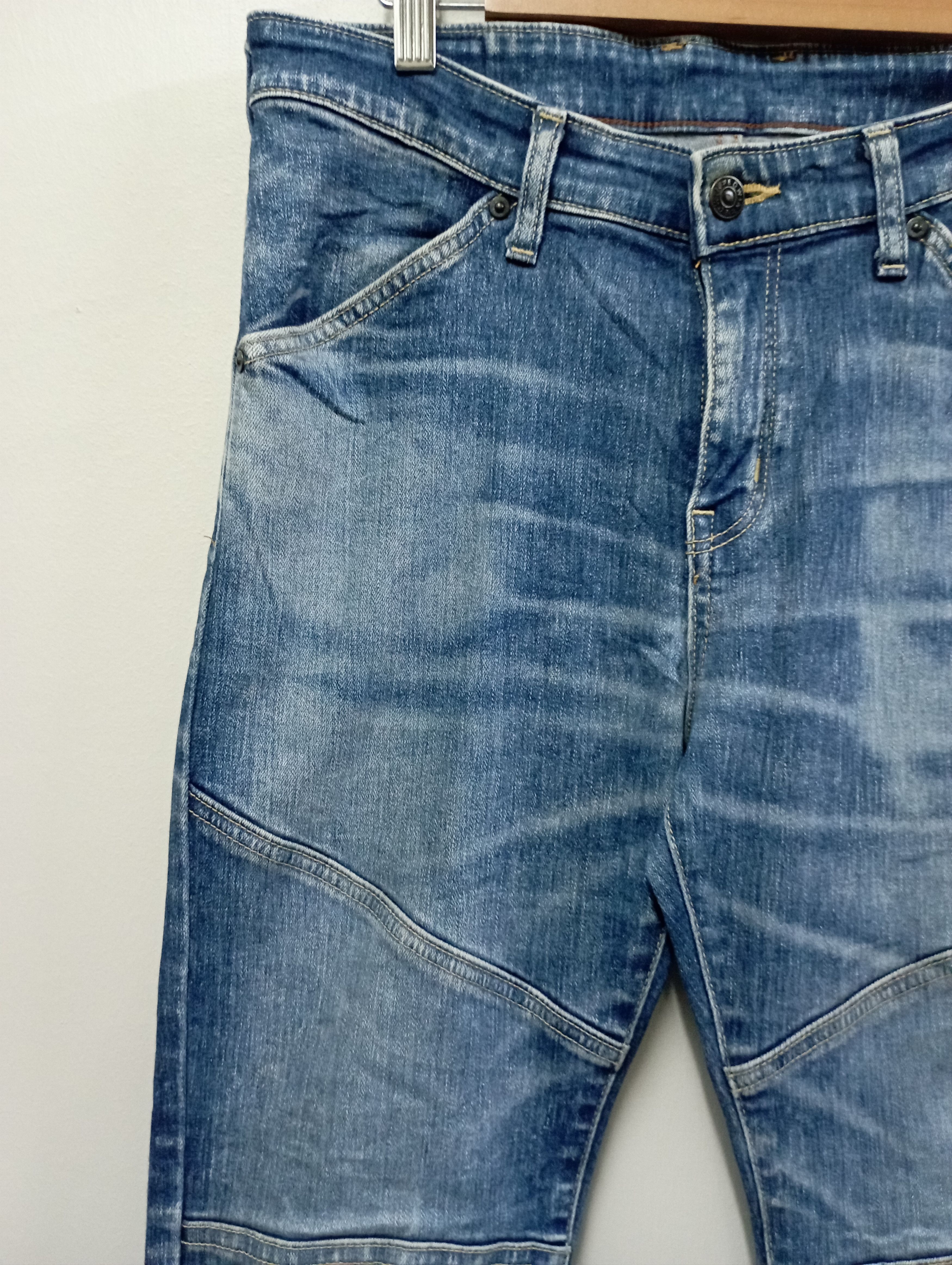 Edwin Vintage Like Balmain Biker Jeans Edwin Very Rare Size US 30 / EU 46 - 4 Thumbnail