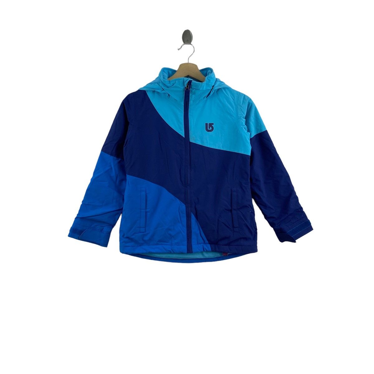Vintage BURTON HONOKA Ski Surf Blue Color Block Hoodie