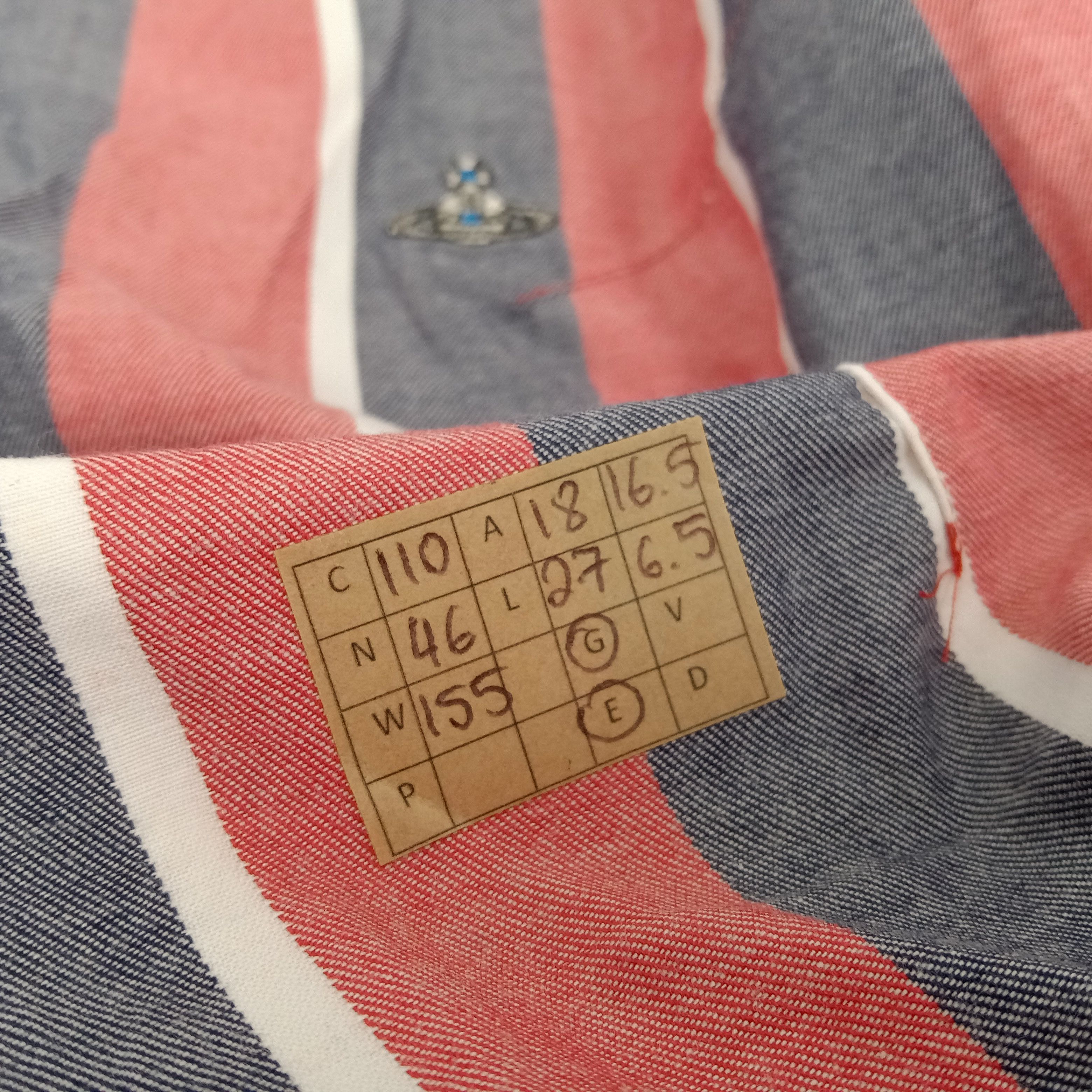 Vintage × Vivienne Westwood Vivienne Westwood British Designer Striped Shirt Size S / US 4 / IT 40 - 10 Thumbnail