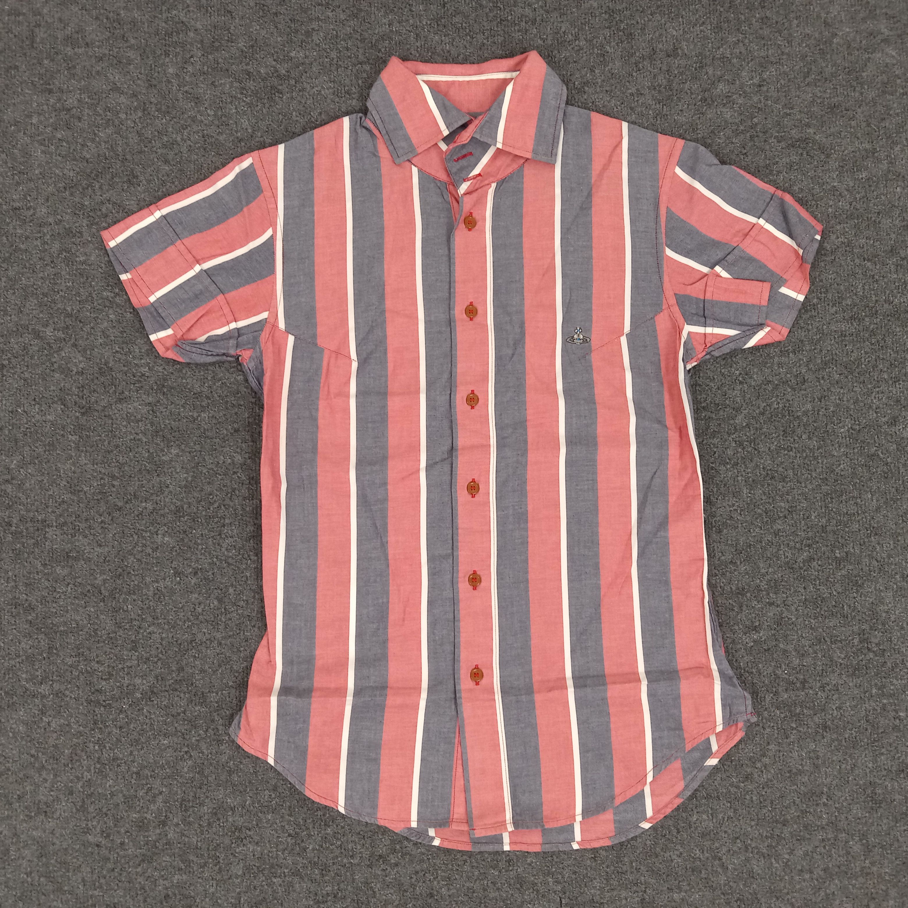 Vintage × Vivienne Westwood Vivienne Westwood British Designer Striped Shirt Size S / US 4 / IT 40 - 1 Thumbnail