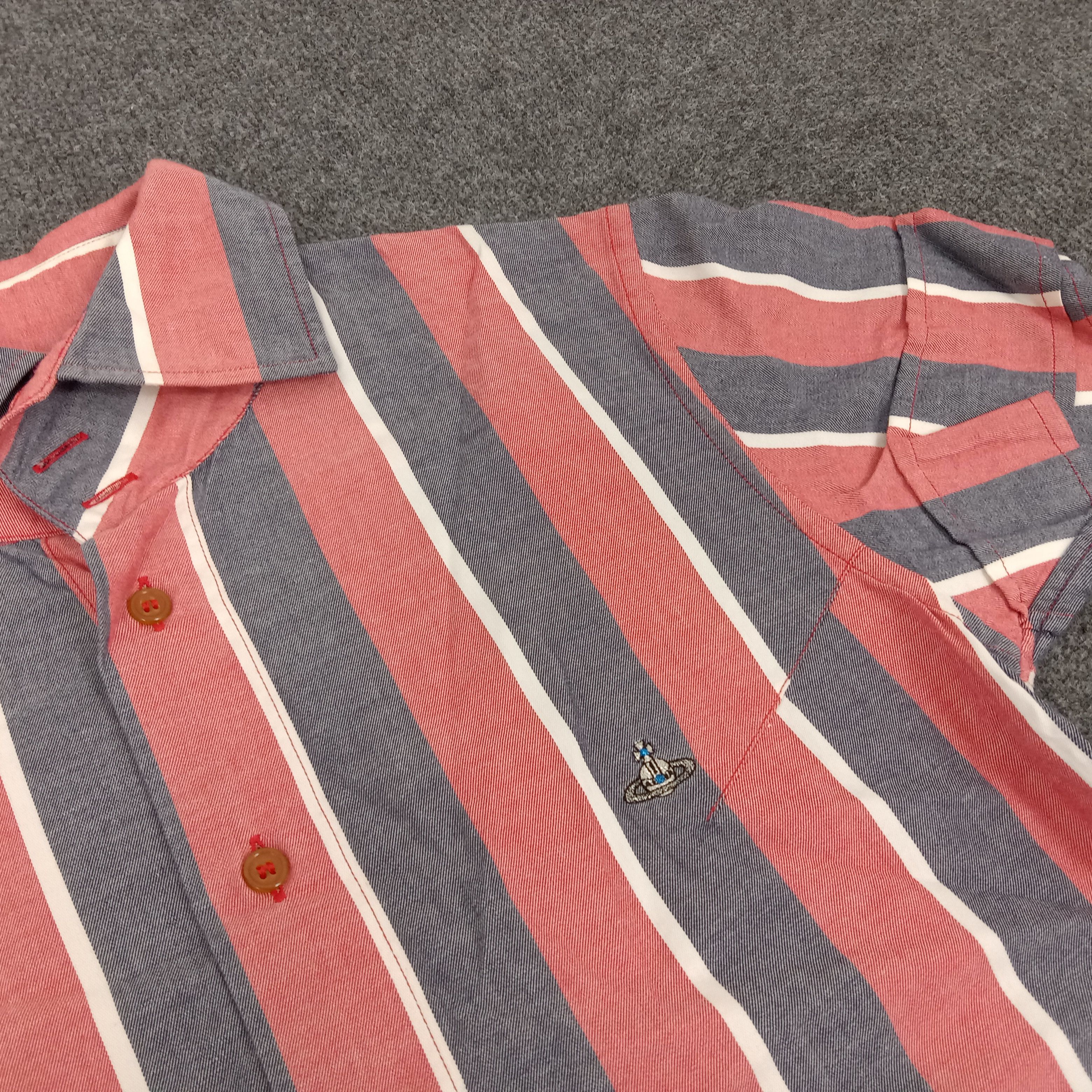 Vintage × Vivienne Westwood Vivienne Westwood British Designer Striped Shirt Size S / US 4 / IT 40 - 2 Thumbnail