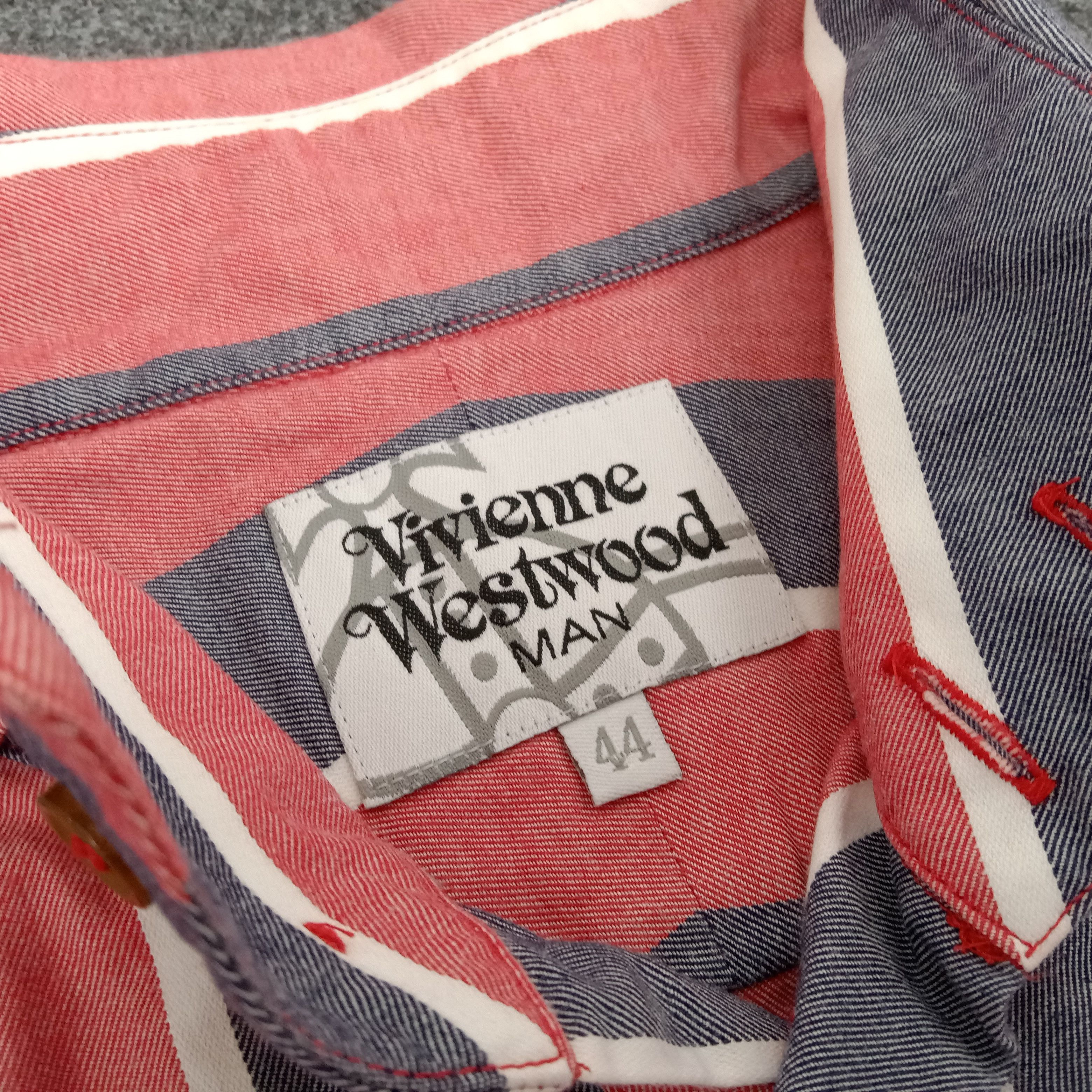 Vintage × Vivienne Westwood Vivienne Westwood British Designer Striped Shirt Size S / US 4 / IT 40 - 5 Thumbnail