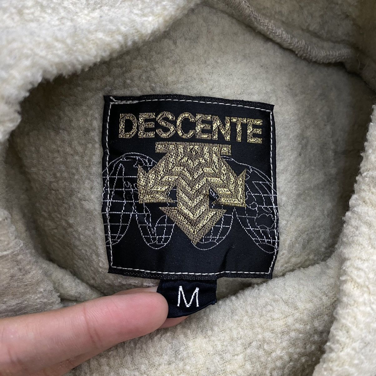 Descente DESCENTE Embroidered Brand Deep Pile Sherpa TurtleneckFleece Size US M / EU 48-50 / 2 - 4 Thumbnail
