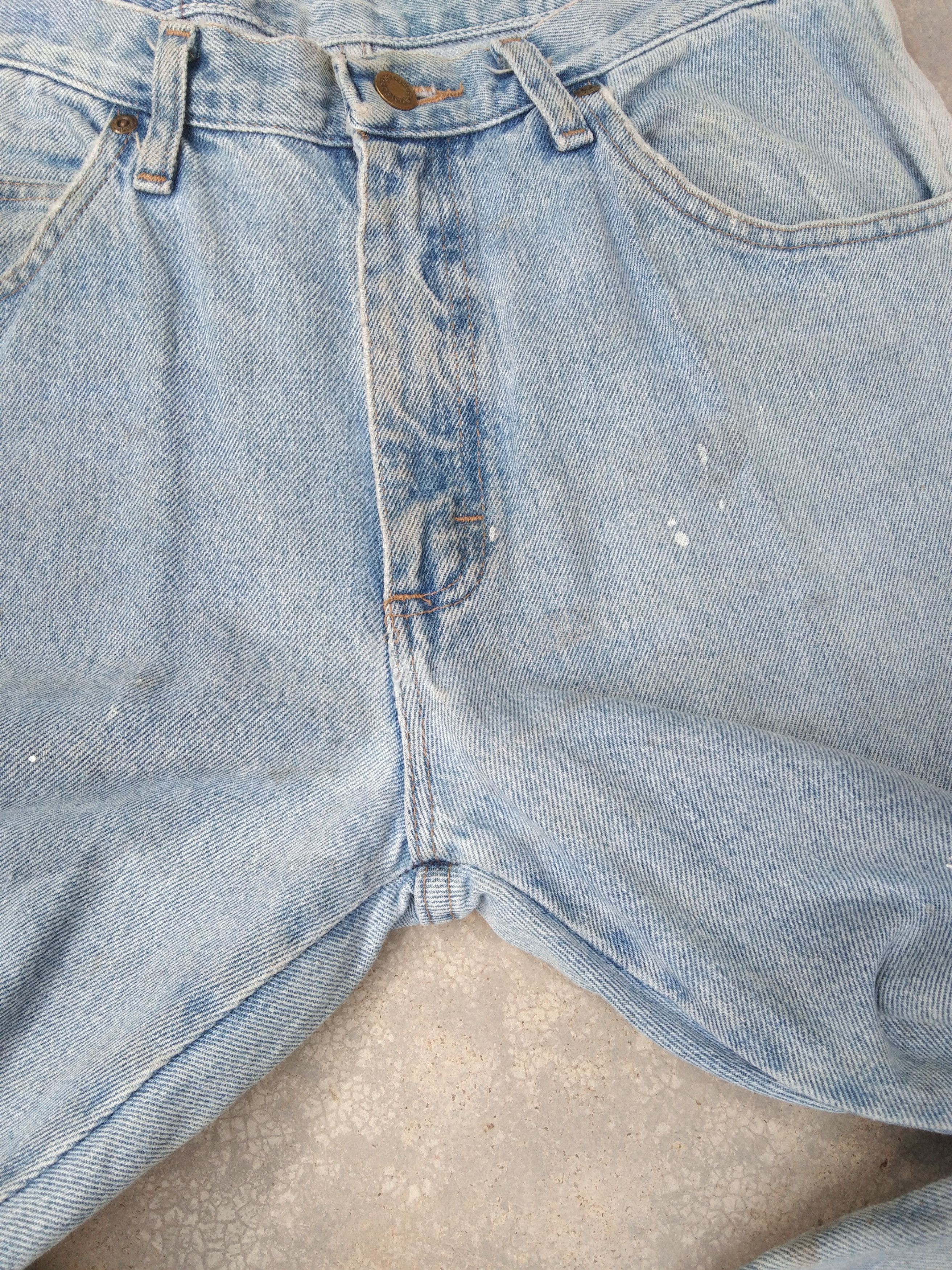 Vintage Wrangler Sun Faded Dirty Distressed Jeans 31x32