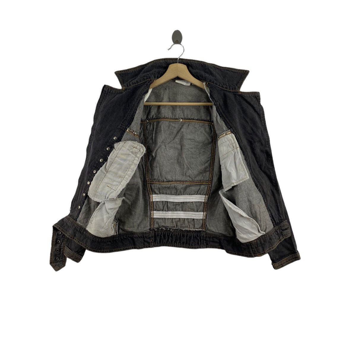 Otto × Vintage Vintage OTTO COLLECTION Motorcycle Black Jeans Jacket Size US L / EU 52-54 / 3 - 3 Thumbnail