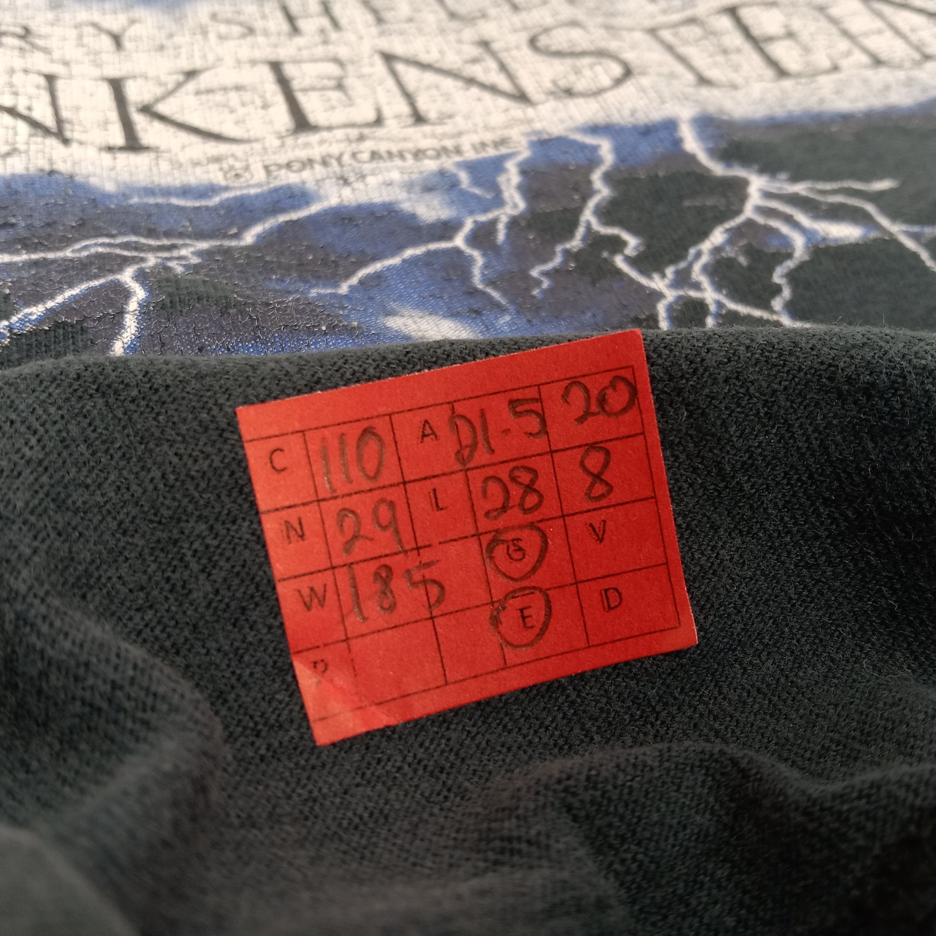 Vintage Frankenstein Mary Shelleys Movie Center Design Tshirt Size US L / EU 52-54 / 3 - 8 Thumbnail