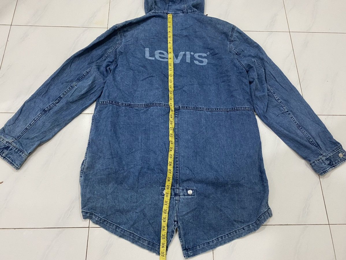 Levi's Script Levi’s Hoodie Denim Coat Size US XL / EU 56 / 4 - 13 Thumbnail