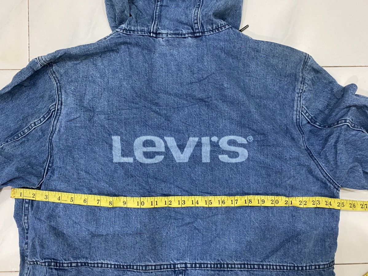 Levi's Script Levi’s Hoodie Denim Coat Size US XL / EU 56 / 4 - 14 Thumbnail