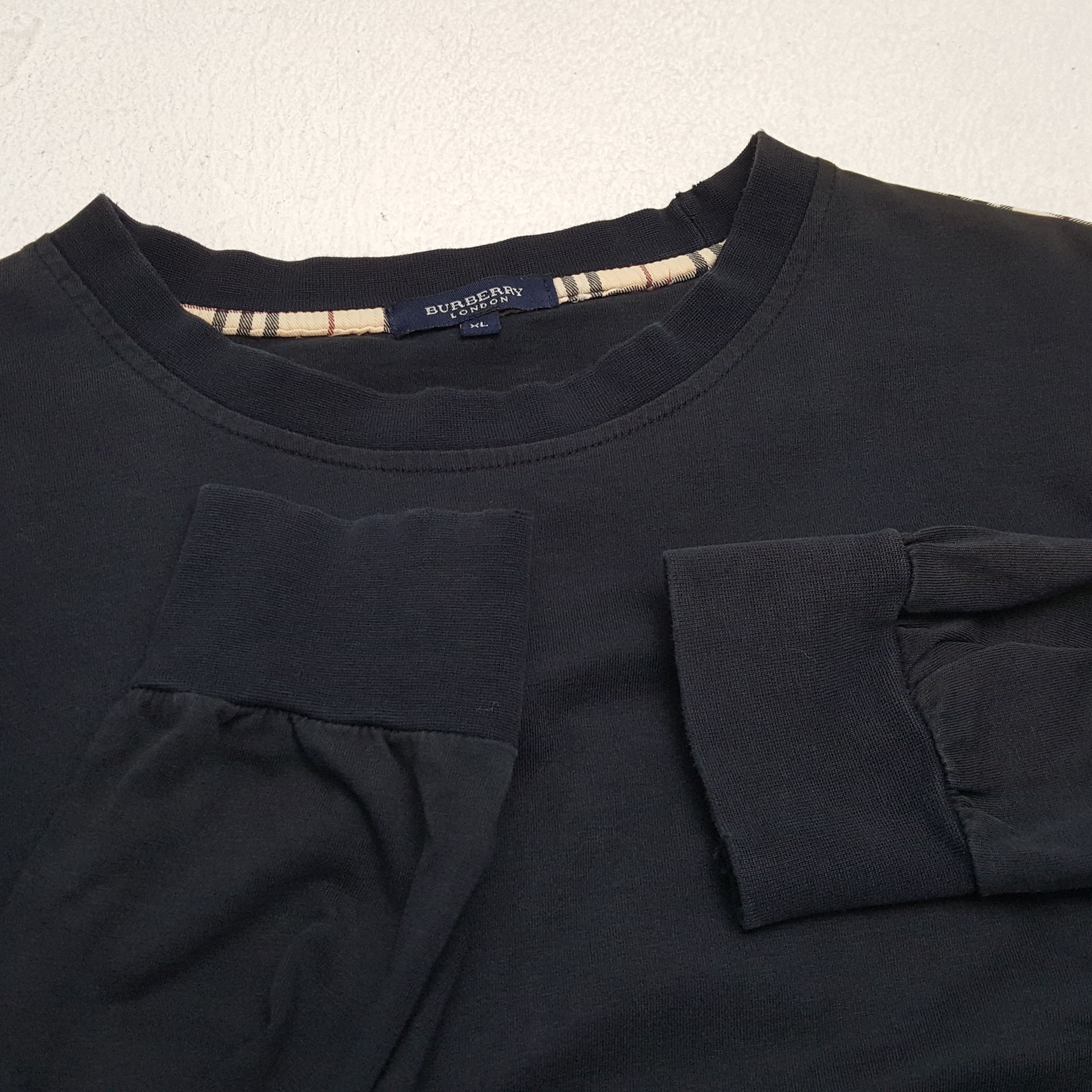 Burberry × Vintage BURBERRY LONDON Luxury Brand Long Sleeve Tshirt Size US L / EU 52-54 / 3 - 8 Thumbnail