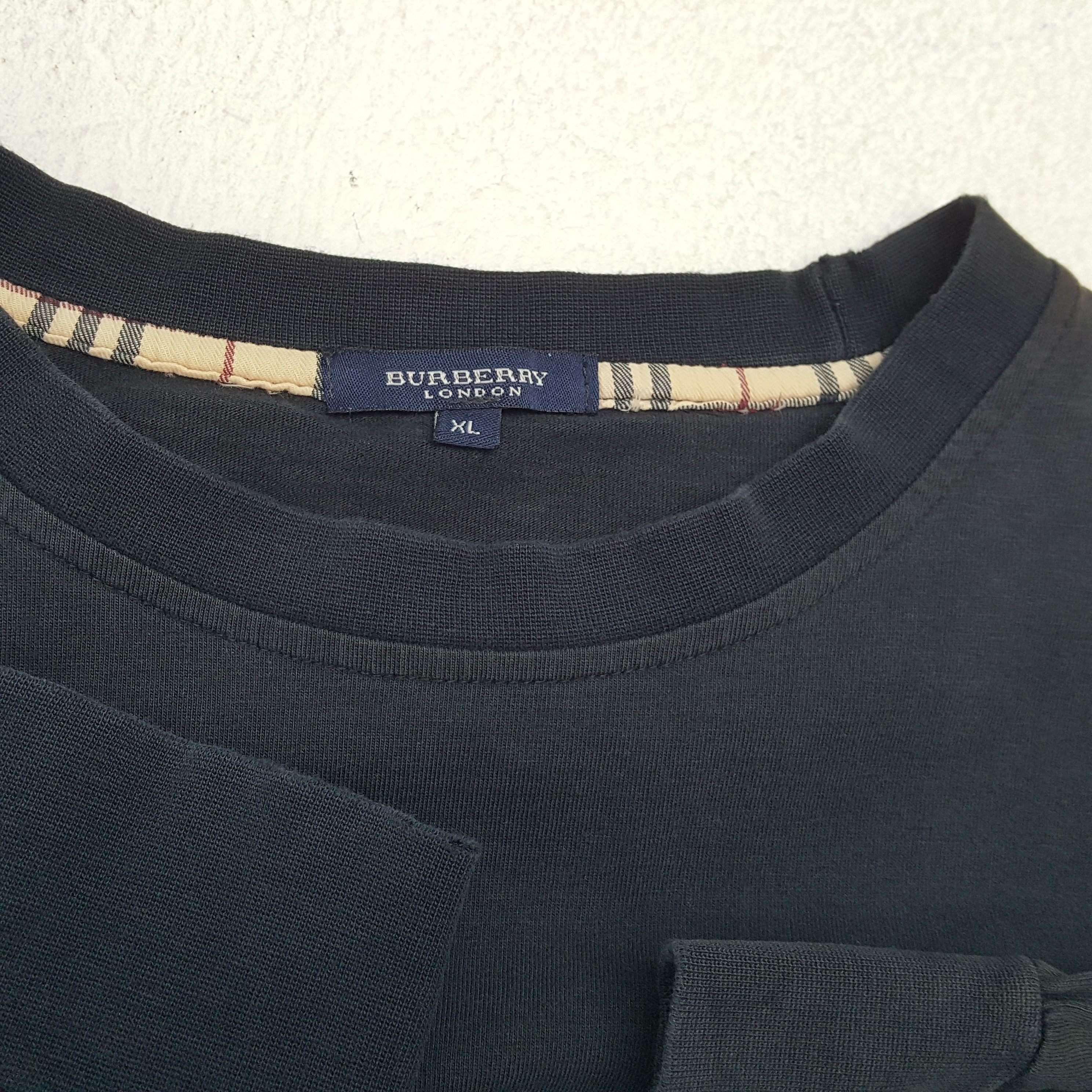 Burberry × Vintage BURBERRY LONDON Luxury Brand Long Sleeve Tshirt Size US L / EU 52-54 / 3 - 9 Thumbnail