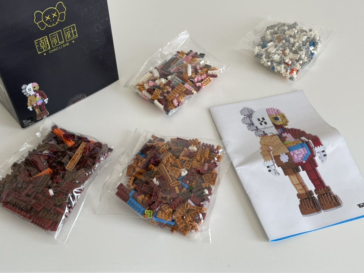 Kaws Kaws Figure Multicolor Lego Type Building Blocks Grailed