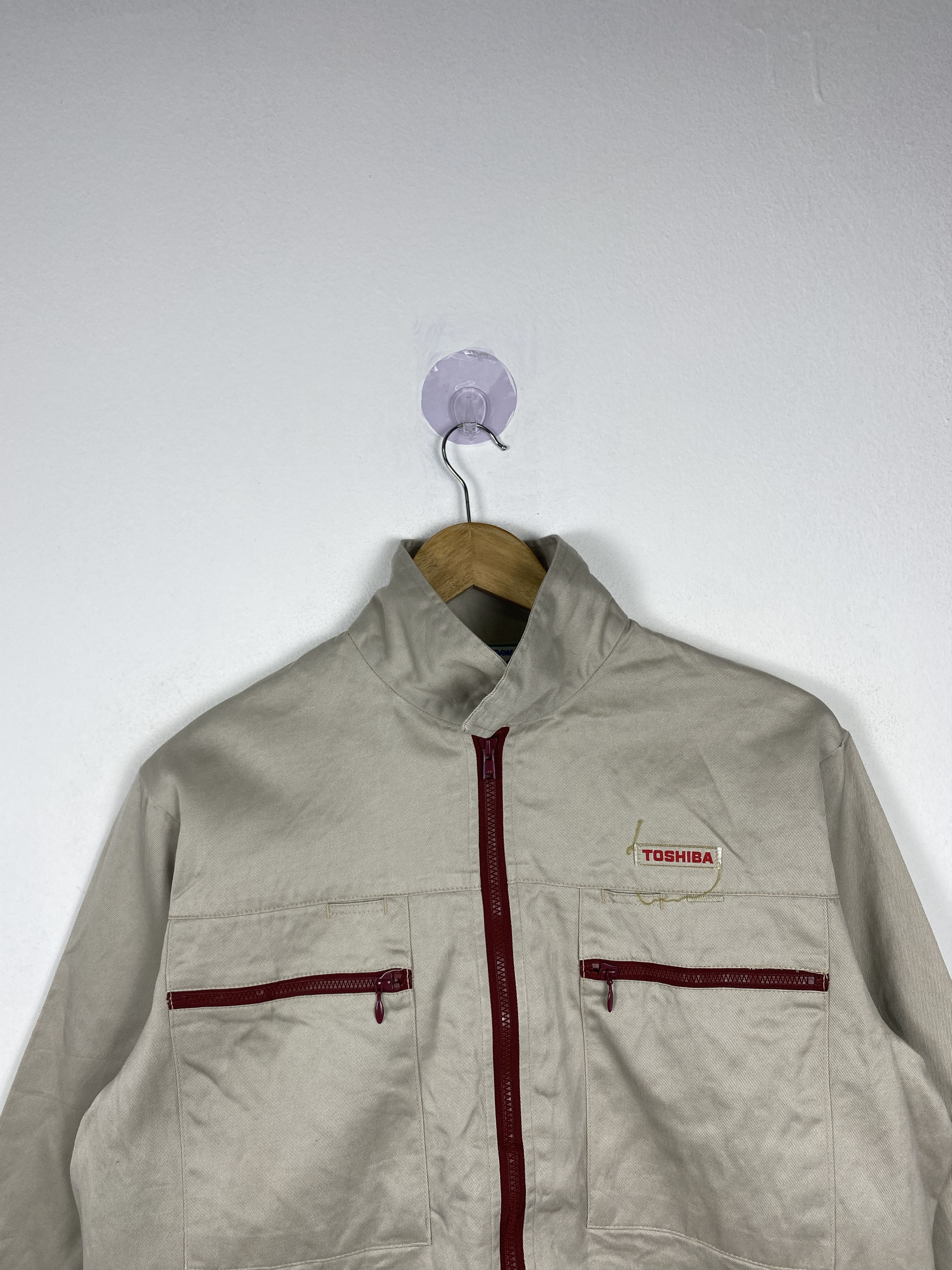 Japanese Brand Vintage Workwear Toshiba Zip Up Jackets J1192 Size US S / EU 44-46 / 1 - 2 Thumbnail