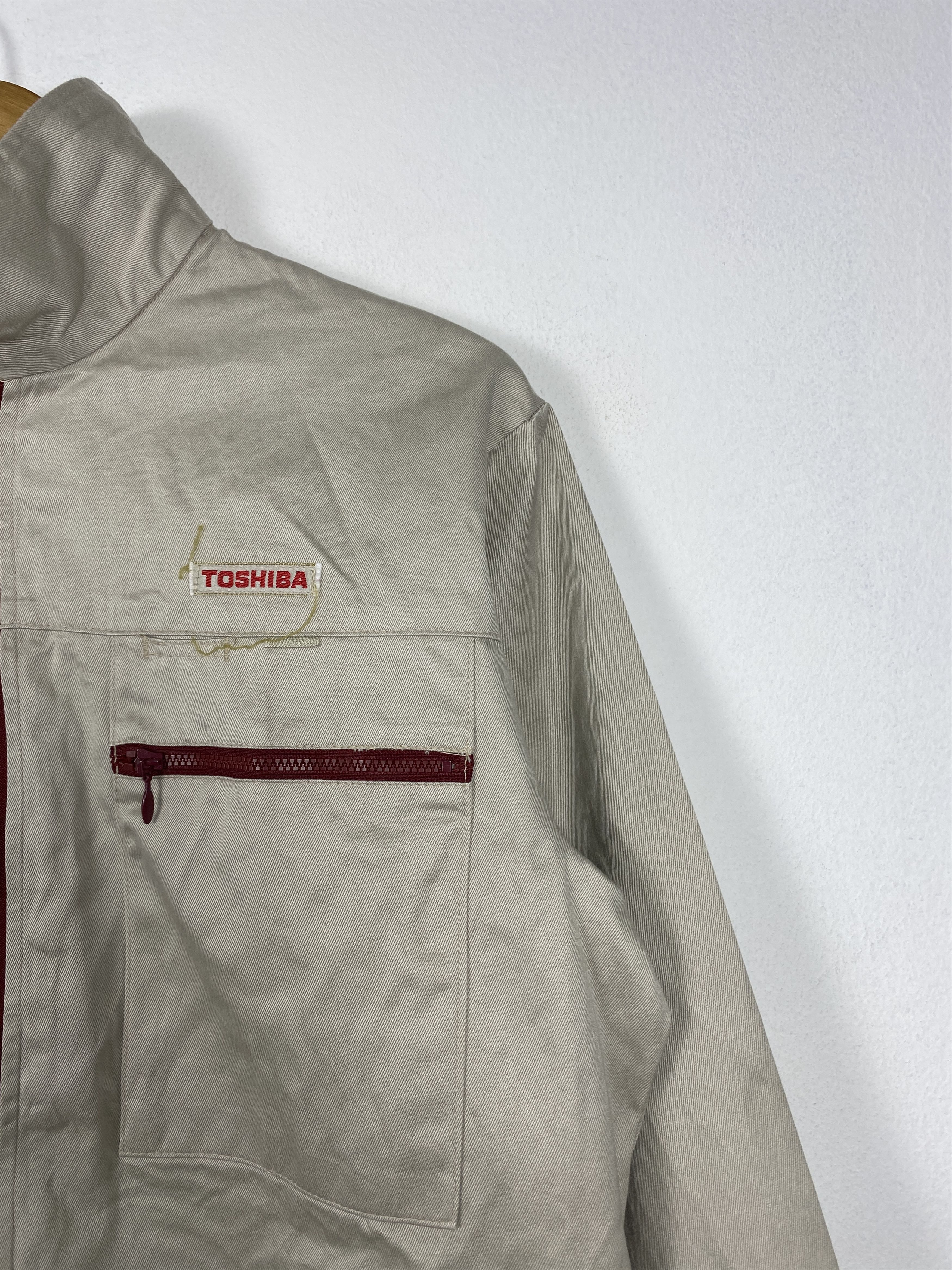 Japanese Brand Vintage Workwear Toshiba Zip Up Jackets J1192 Size US S / EU 44-46 / 1 - 3 Thumbnail