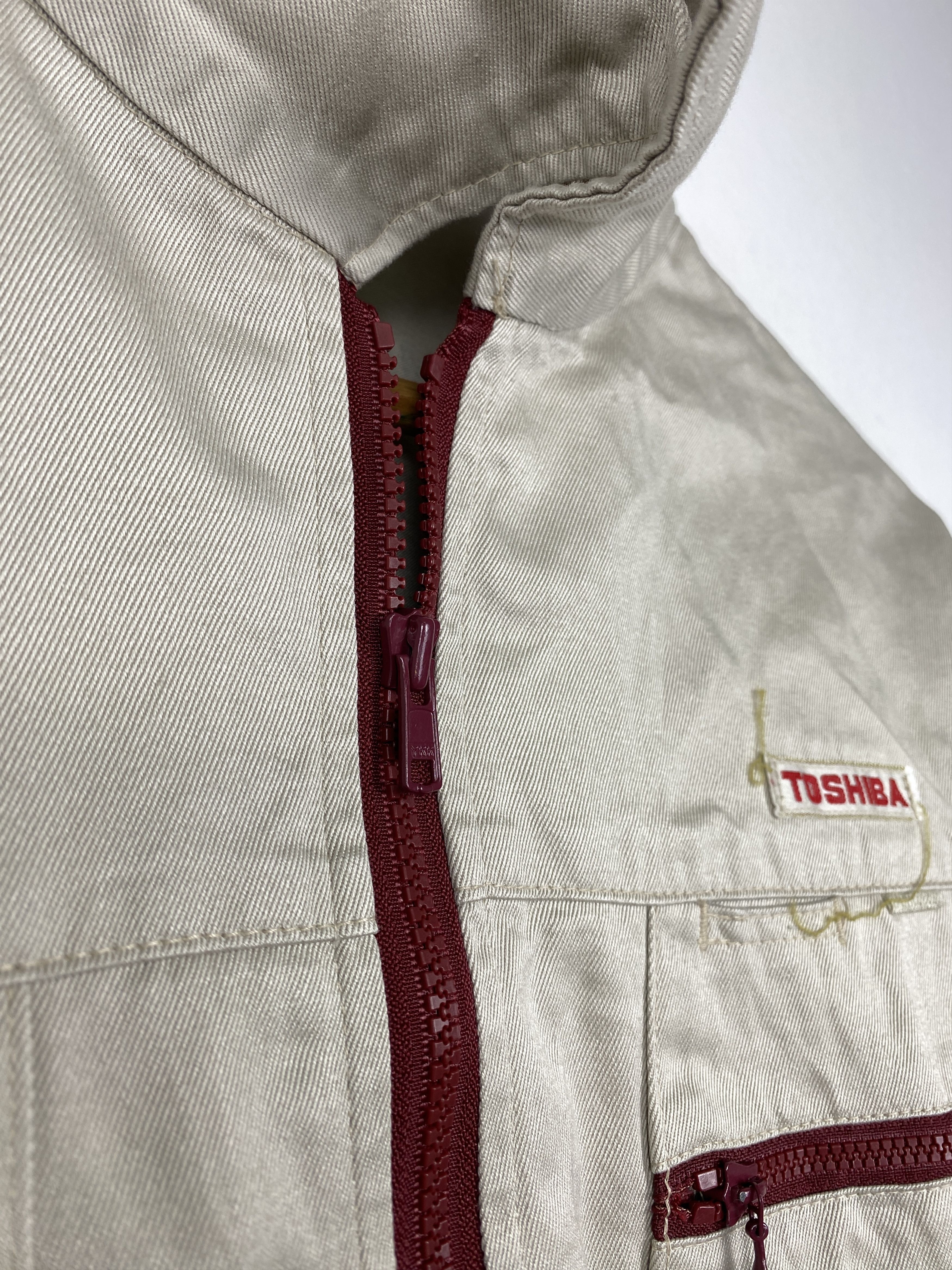 Japanese Brand Vintage Workwear Toshiba Zip Up Jackets J1192 Size US S / EU 44-46 / 1 - 5 Thumbnail