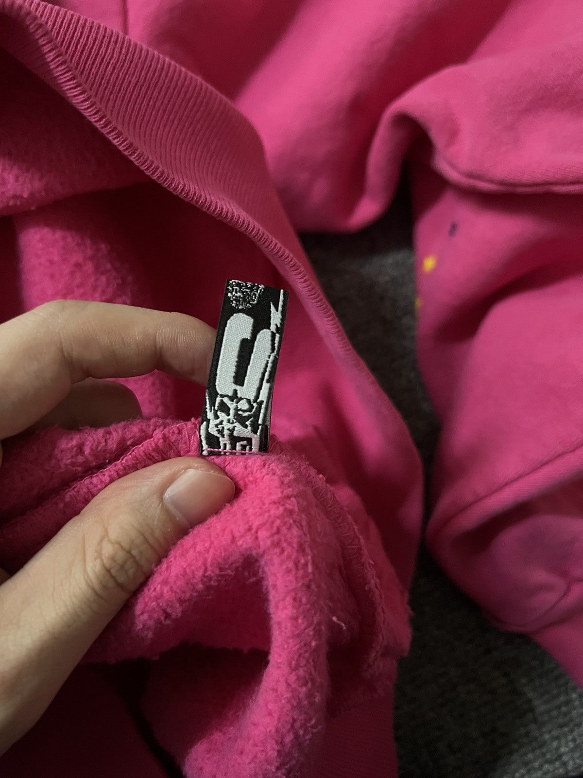 Sp5der sp5der pink punk hoodie Size US XL / EU 56 / 4 - 9 Thumbnail