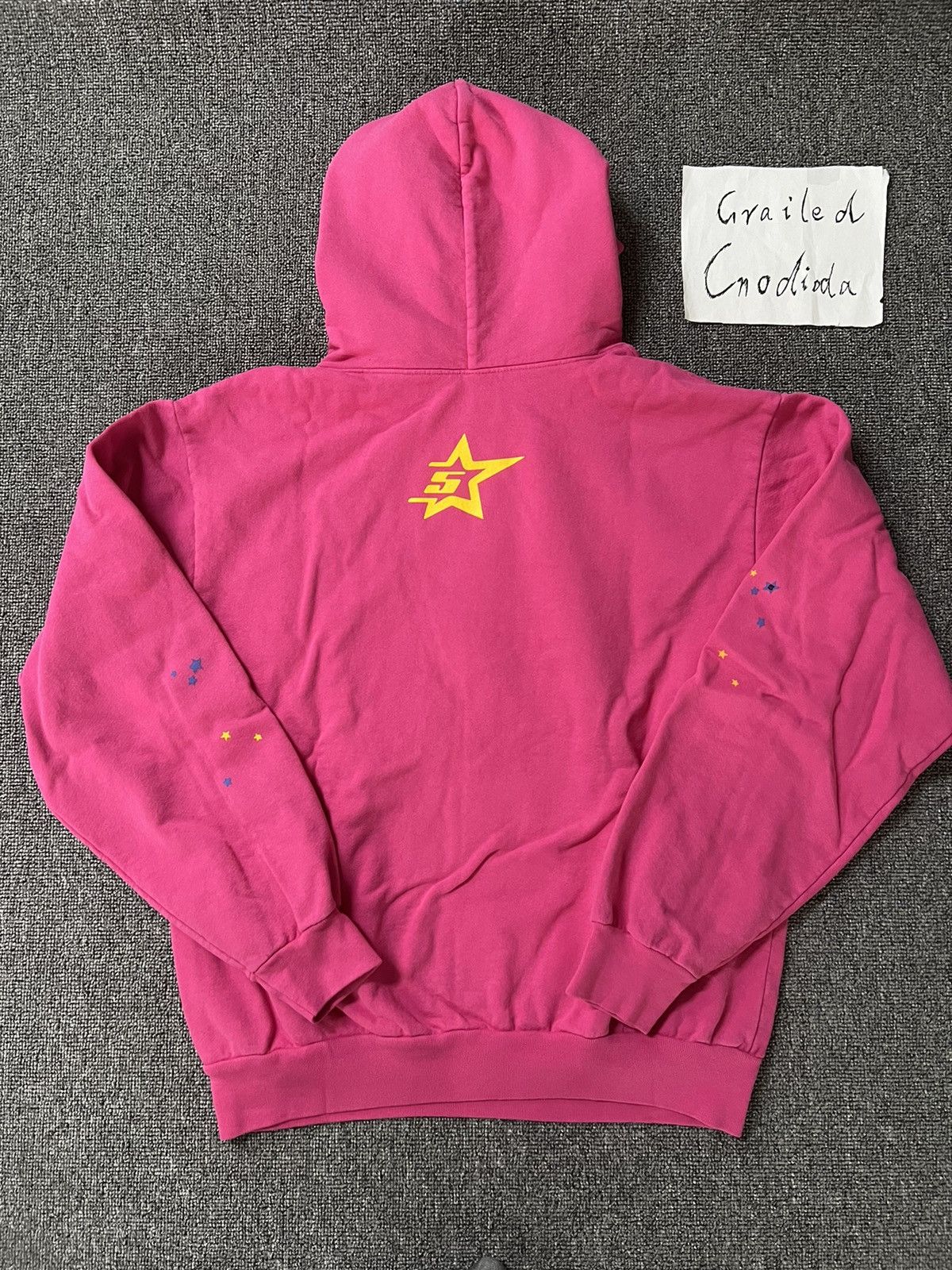 Sp5der sp5der pink punk hoodie Size US XL / EU 56 / 4 - 2 Thumbnail