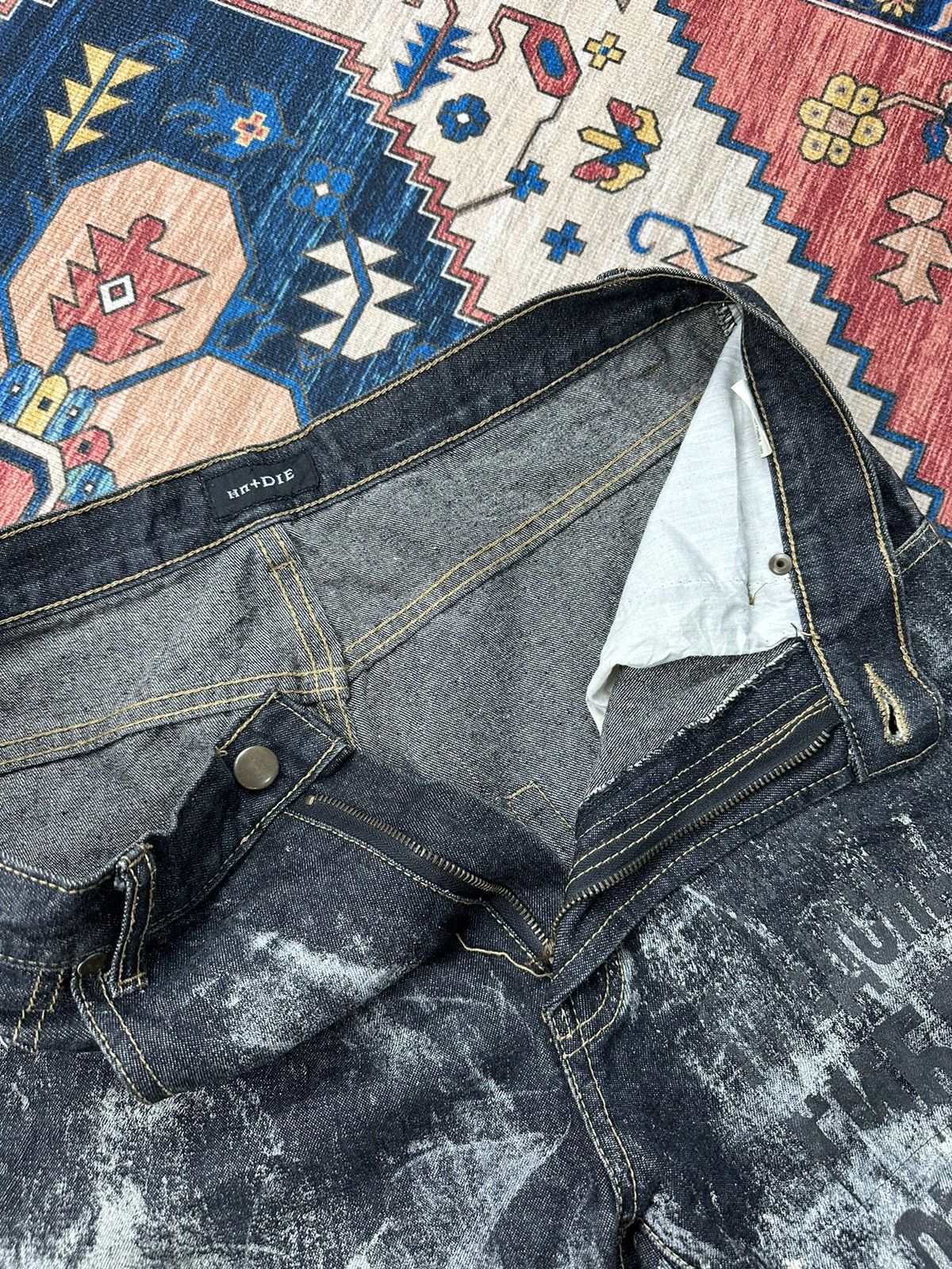 Japanese Brand × Seditionaries 🔥RARE🔥HN+DIE SEDITIONARIES TRASHED FALRE DENIM Size US 32 / EU 48 - 15 Thumbnail