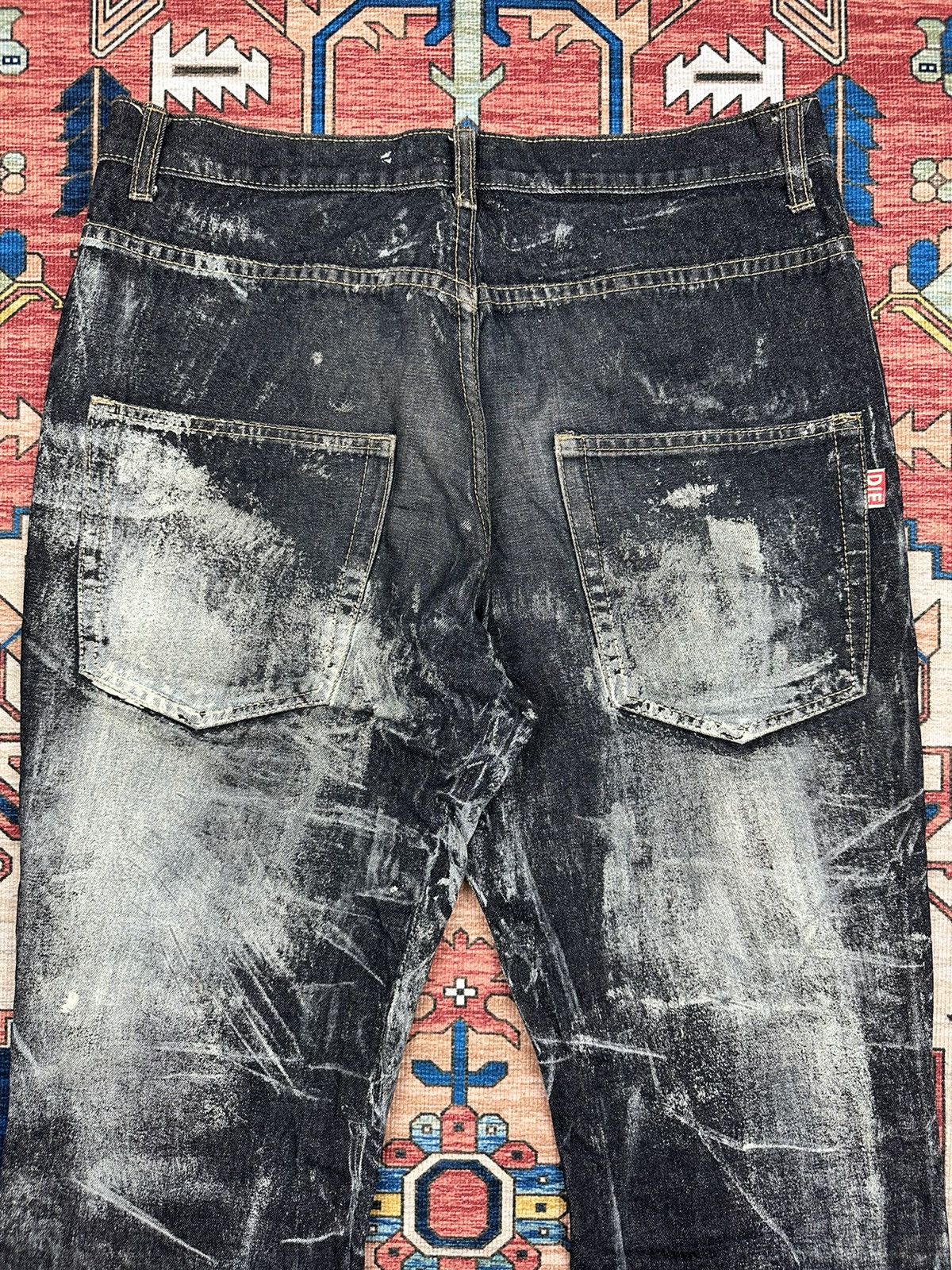 Japanese Brand × Seditionaries 🔥RARE🔥HN+DIE SEDITIONARIES TRASHED FALRE DENIM Size US 32 / EU 48 - 6 Thumbnail