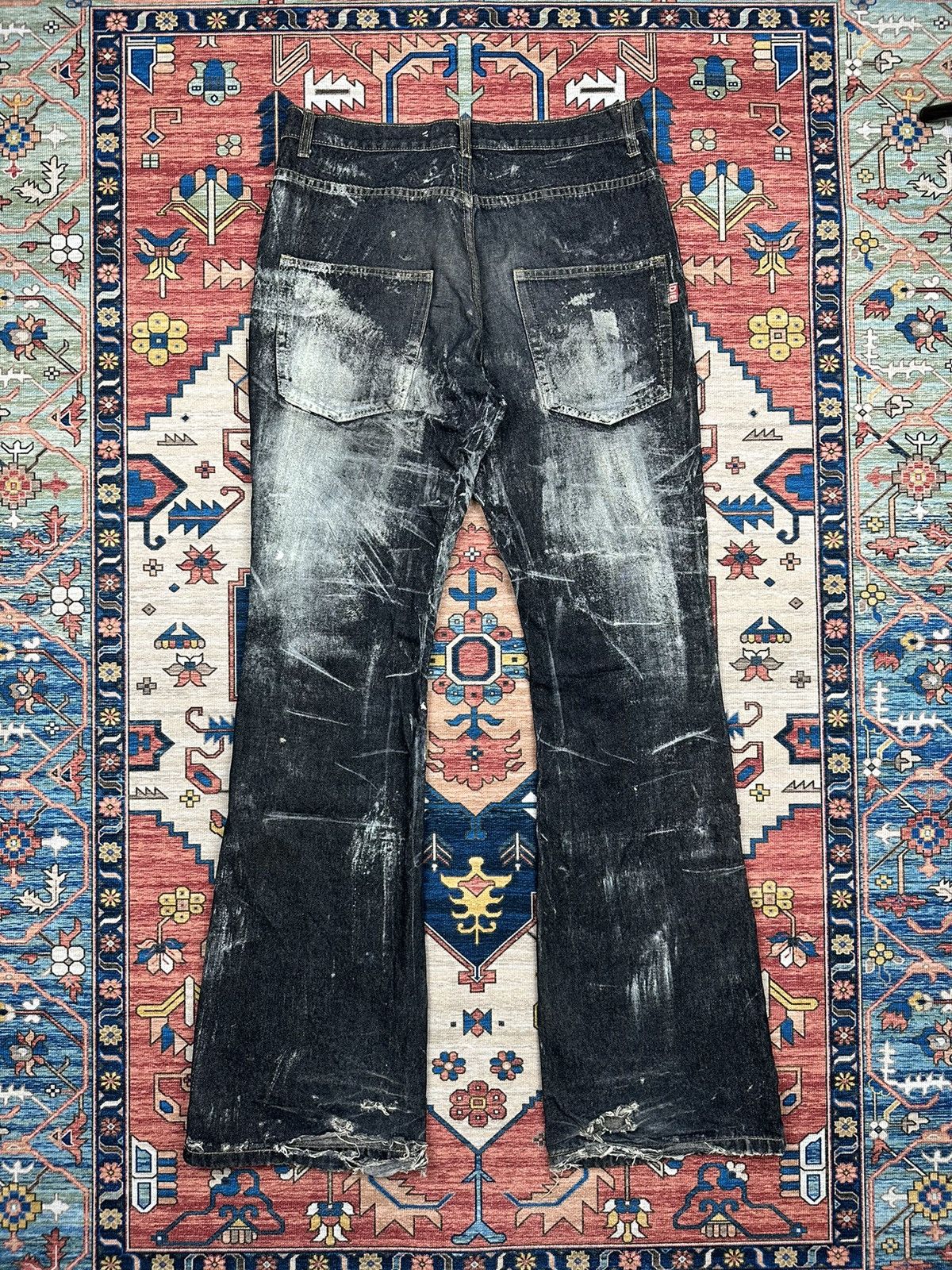 Japanese Brand × Seditionaries 🔥RARE🔥HN+DIE SEDITIONARIES TRASHED FALRE DENIM Size US 32 / EU 48 - 4 Thumbnail