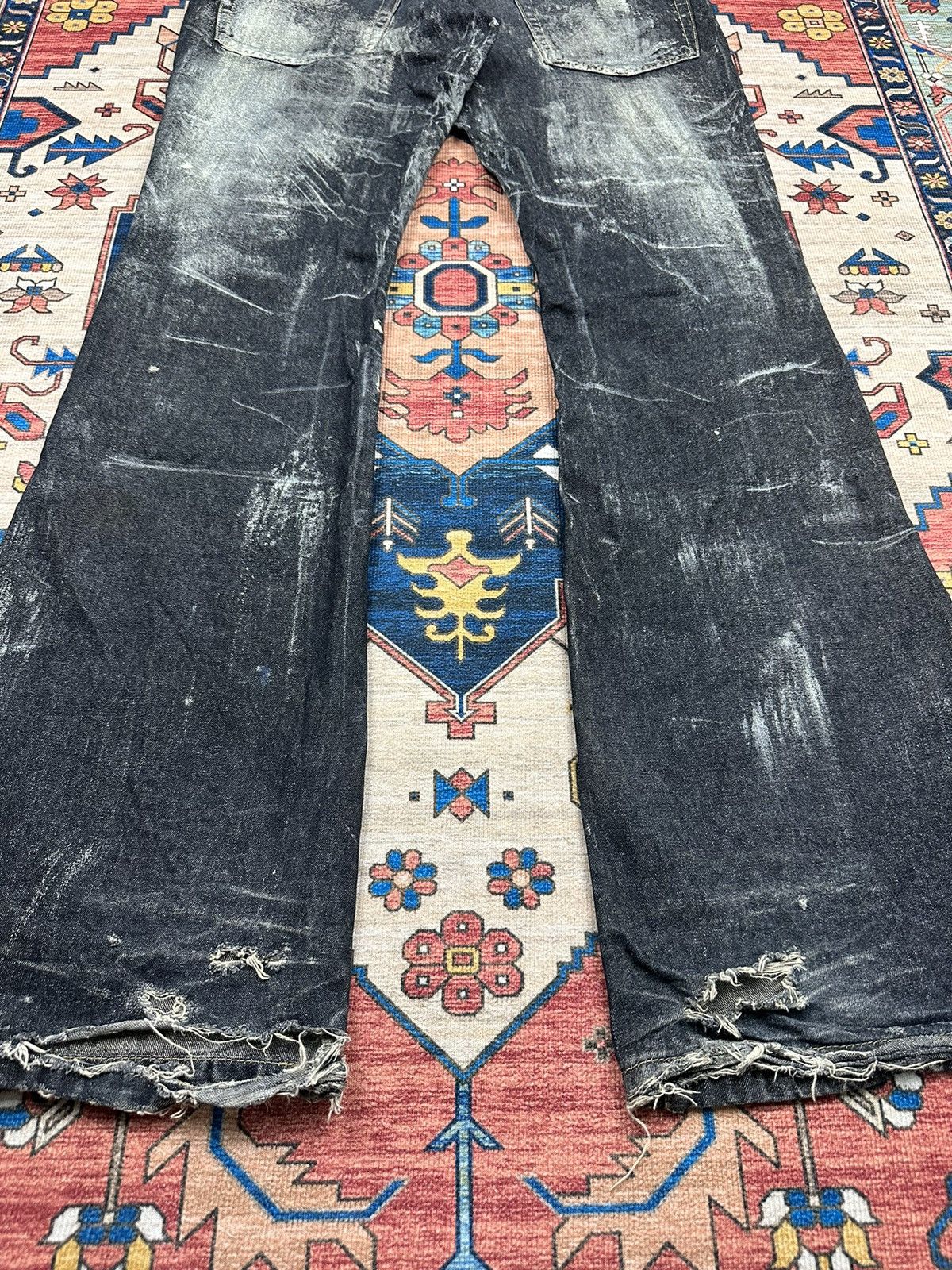 Japanese Brand × Seditionaries 🔥RARE🔥HN+DIE SEDITIONARIES TRASHED FALRE DENIM Size US 32 / EU 48 - 11 Thumbnail