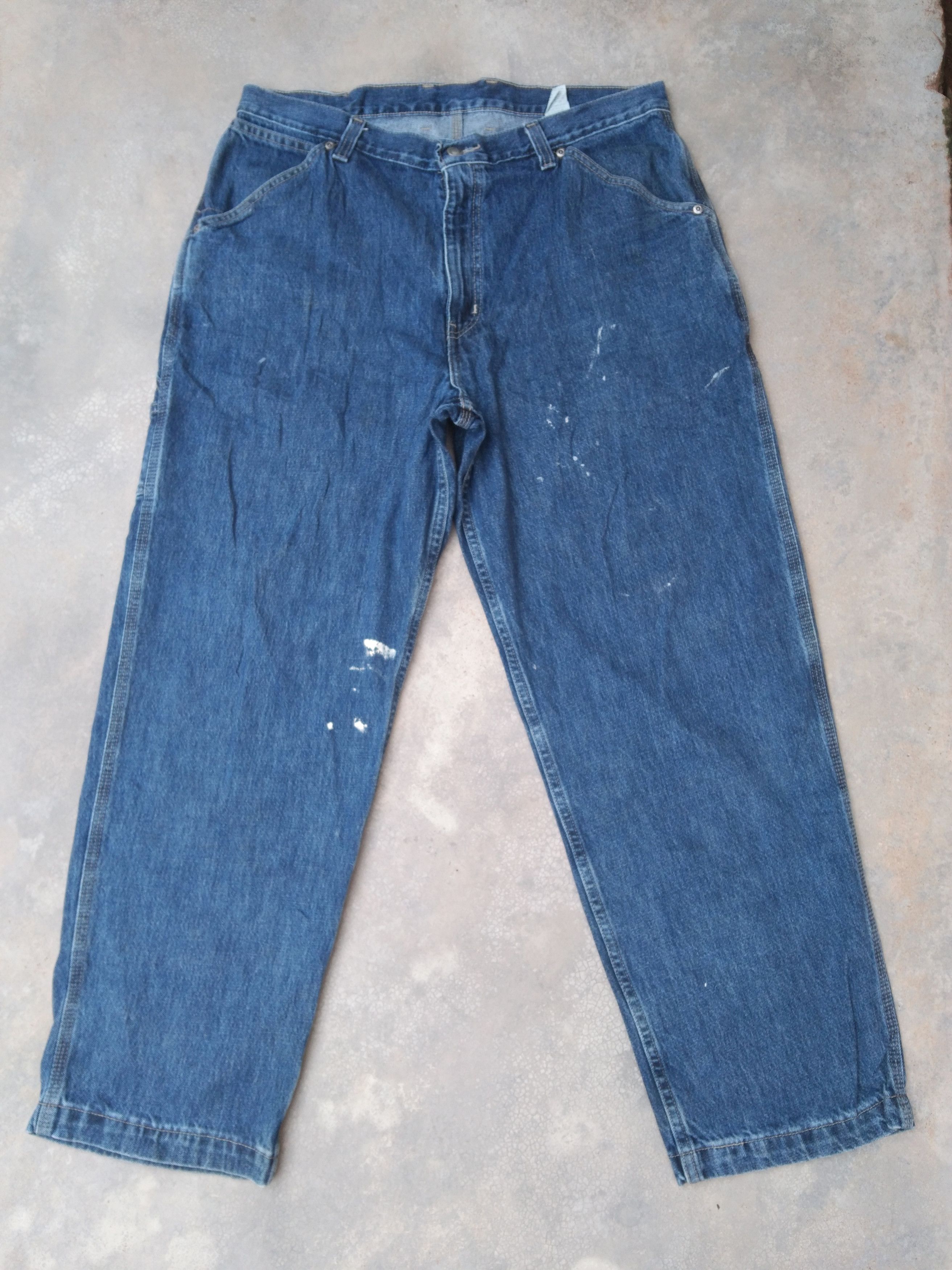 Walmart Vintage Member's Mark Carpenter Jeans 36x31 Size US 36 / EU 52 - 6 Thumbnail