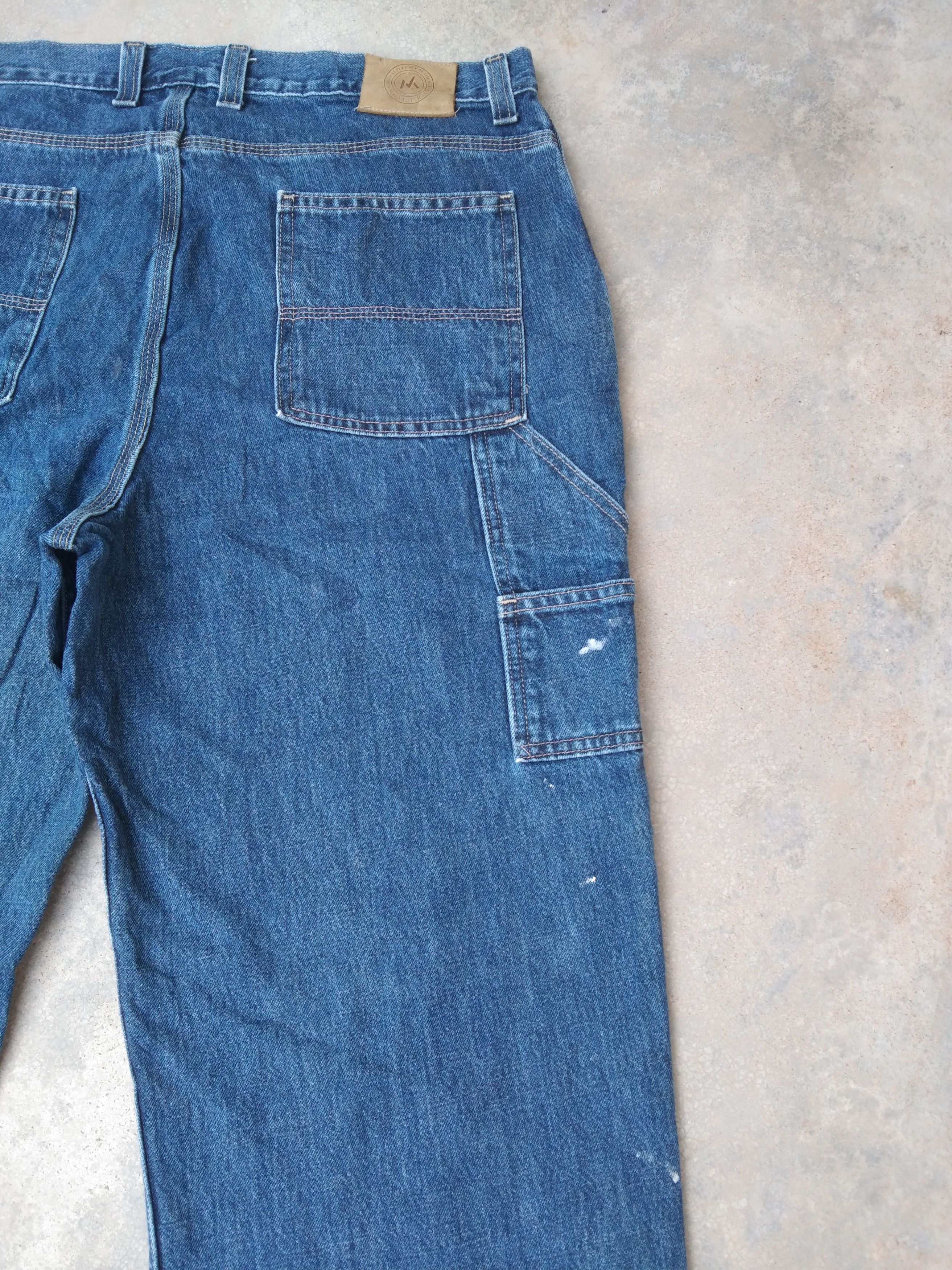 Walmart Vintage Member's Mark Carpenter Jeans 36x31 Size US 36 / EU 52 - 3 Thumbnail