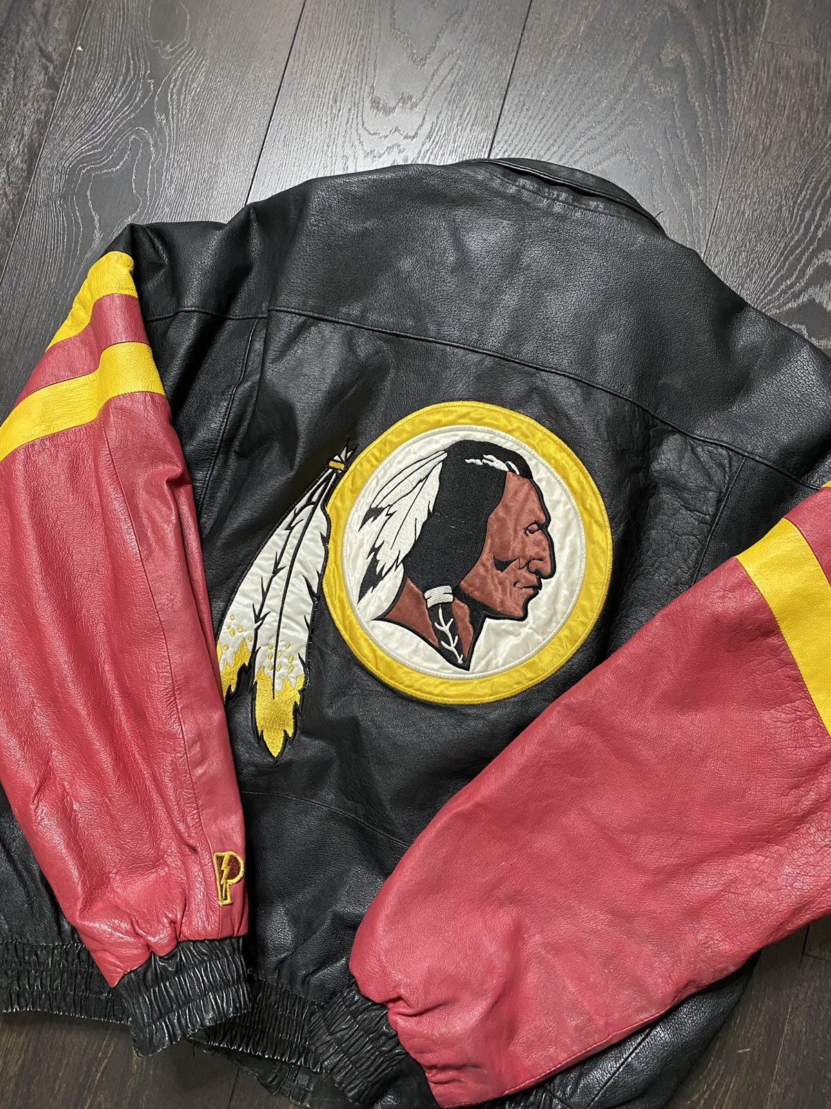 Redskins 90s Vintage Leder Jacke Schwarz S 182