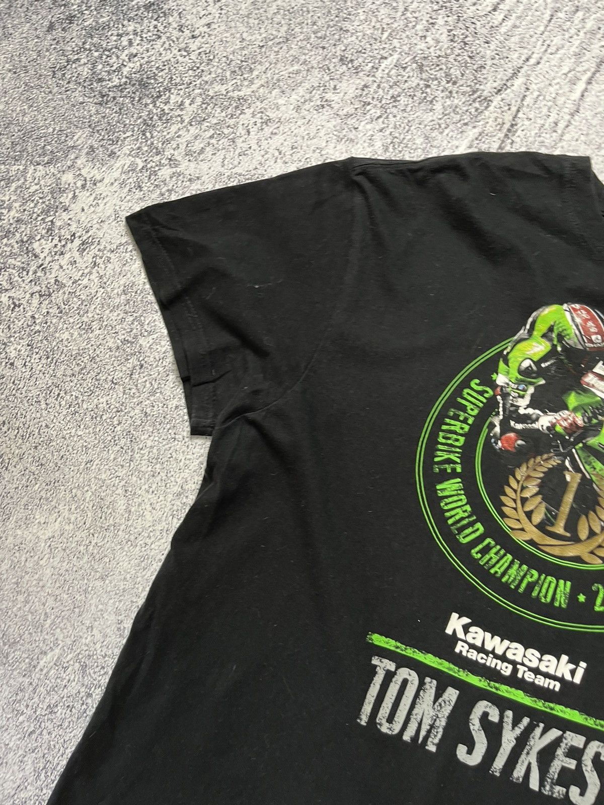 Vintage Vintage Kawasaki Moto tee Tom Sykes size XL logo Size US XL / EU 56 / 4 - 6 Thumbnail